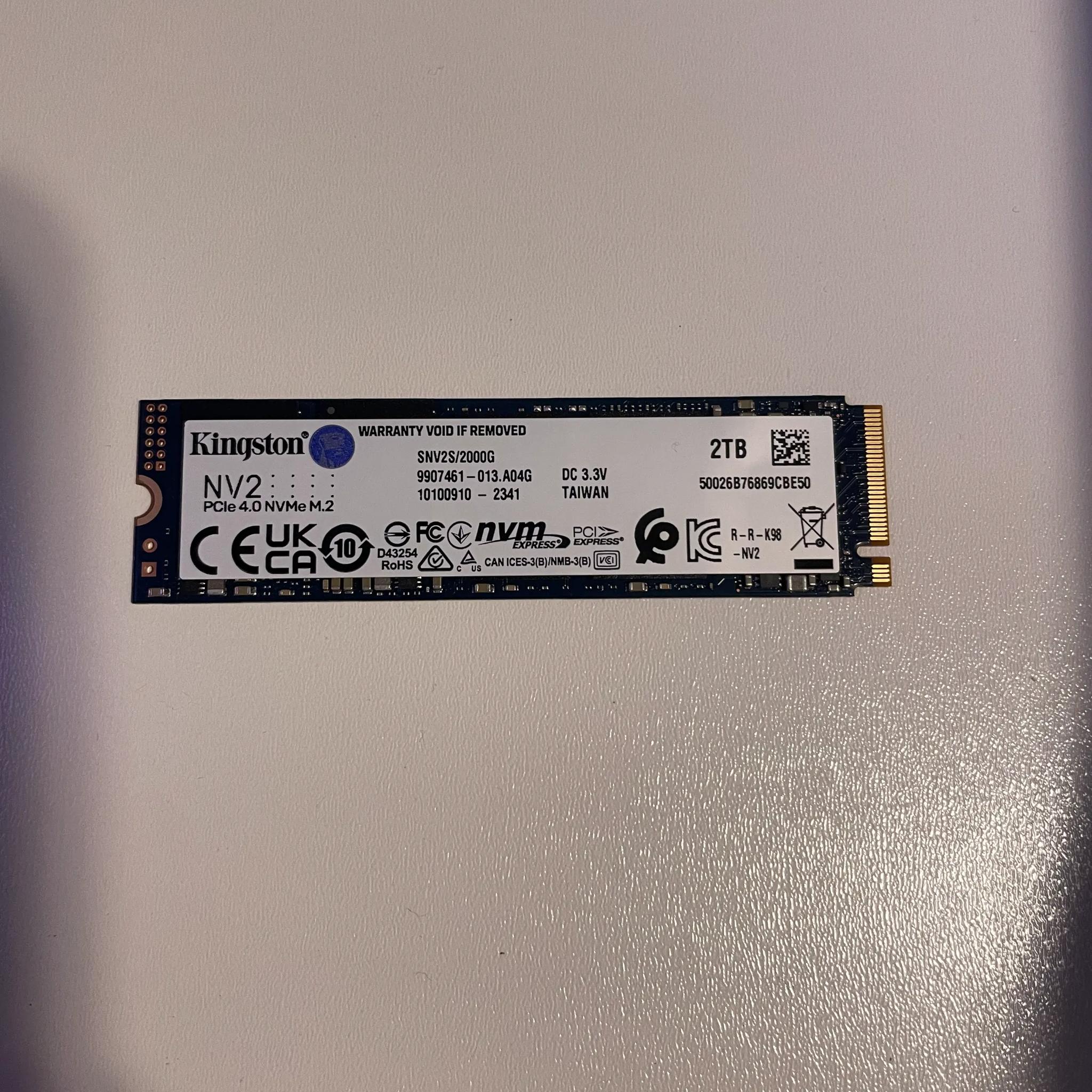 Kingston NV2 2TB M.2 2280 NVMe Internal SSD