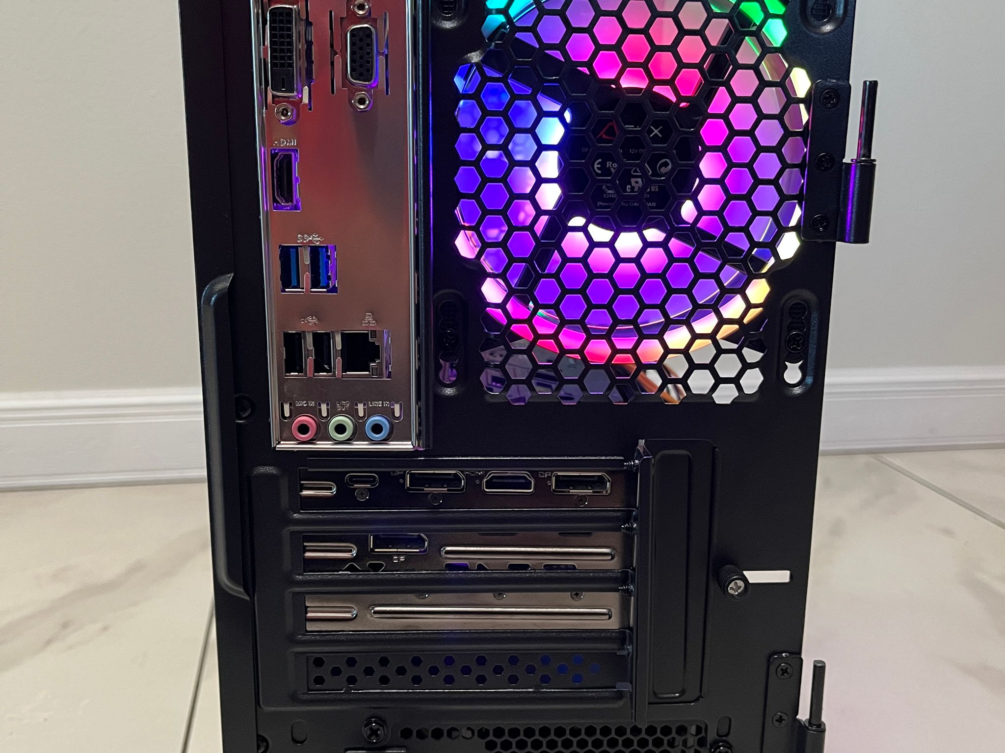 NVIDIA RTX 2070, Intel Core i5-9400, 16GB RAM, 1.2TB Storage, Gaming PC w/ Wi-Fi, BT & RGB Remote