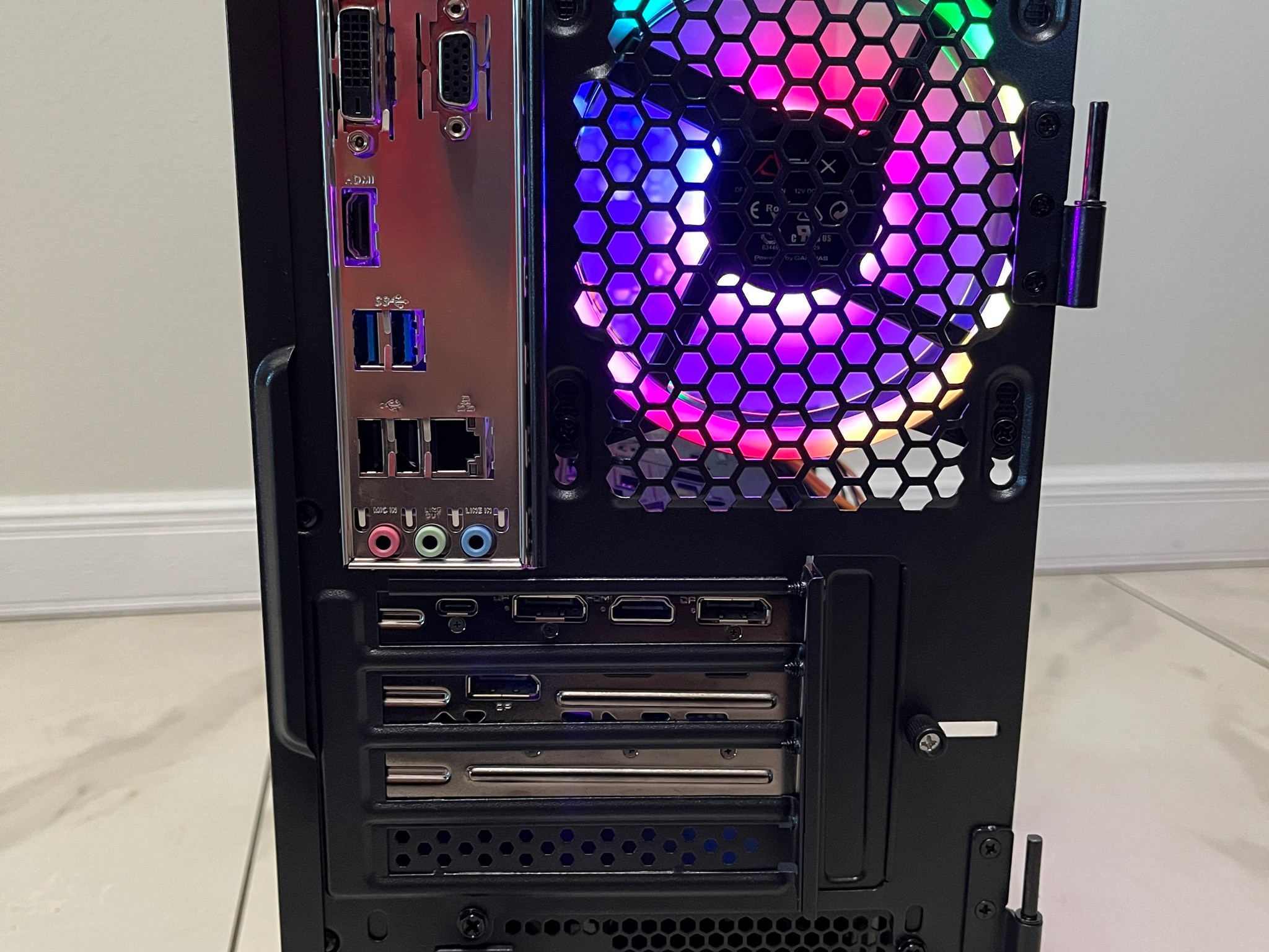 NVIDIA RTX 2070, Intel Core i5-9400, 16GB RAM, 1.2TB Storage, Gaming PC w/ Wi-Fi, BT & RGB Remote