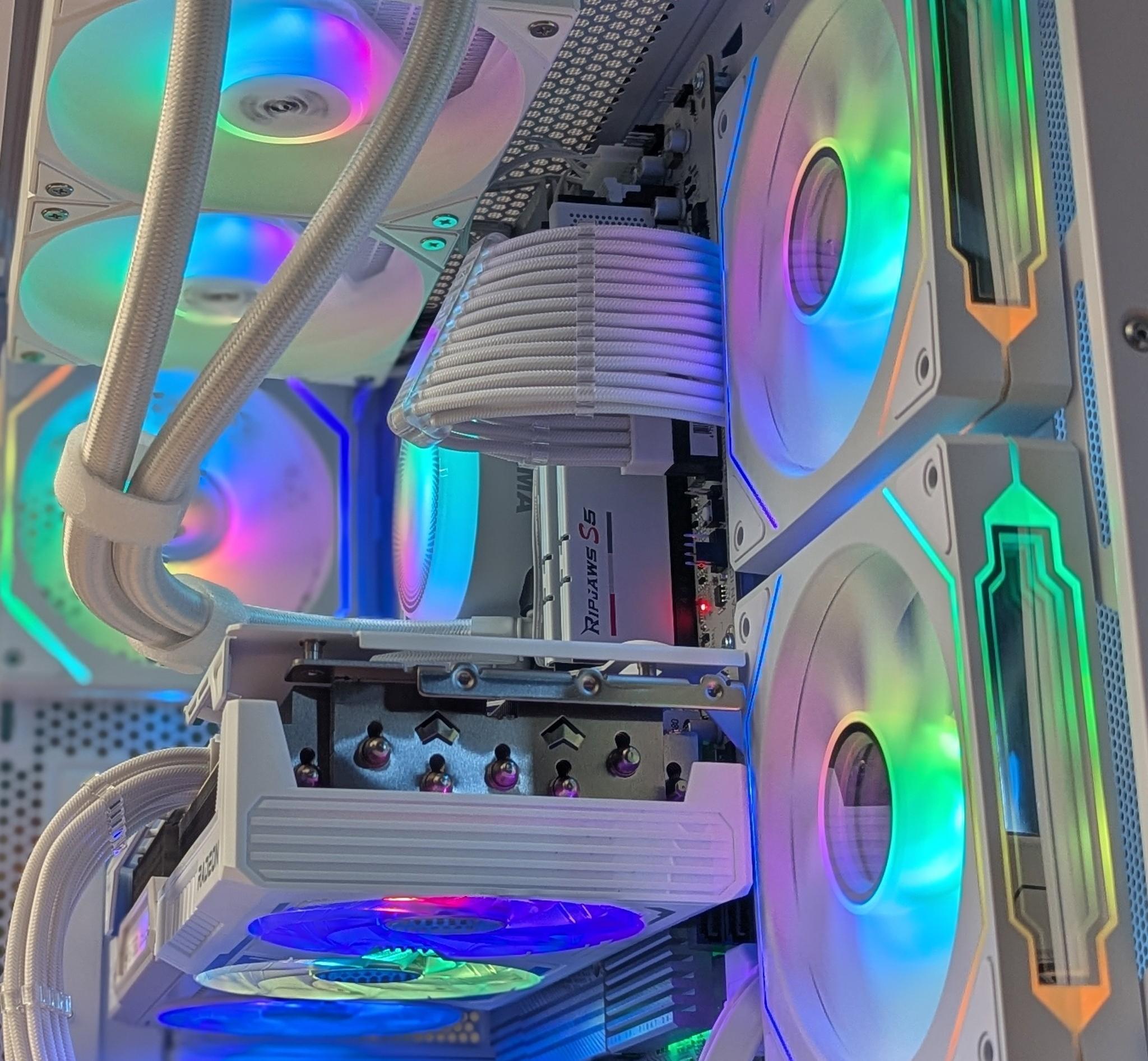 🌨️ Glacia | 9070XT | AMD 7700 | Whiteout Gaming Rig | 32GB DDR5 | 2TB NVMe