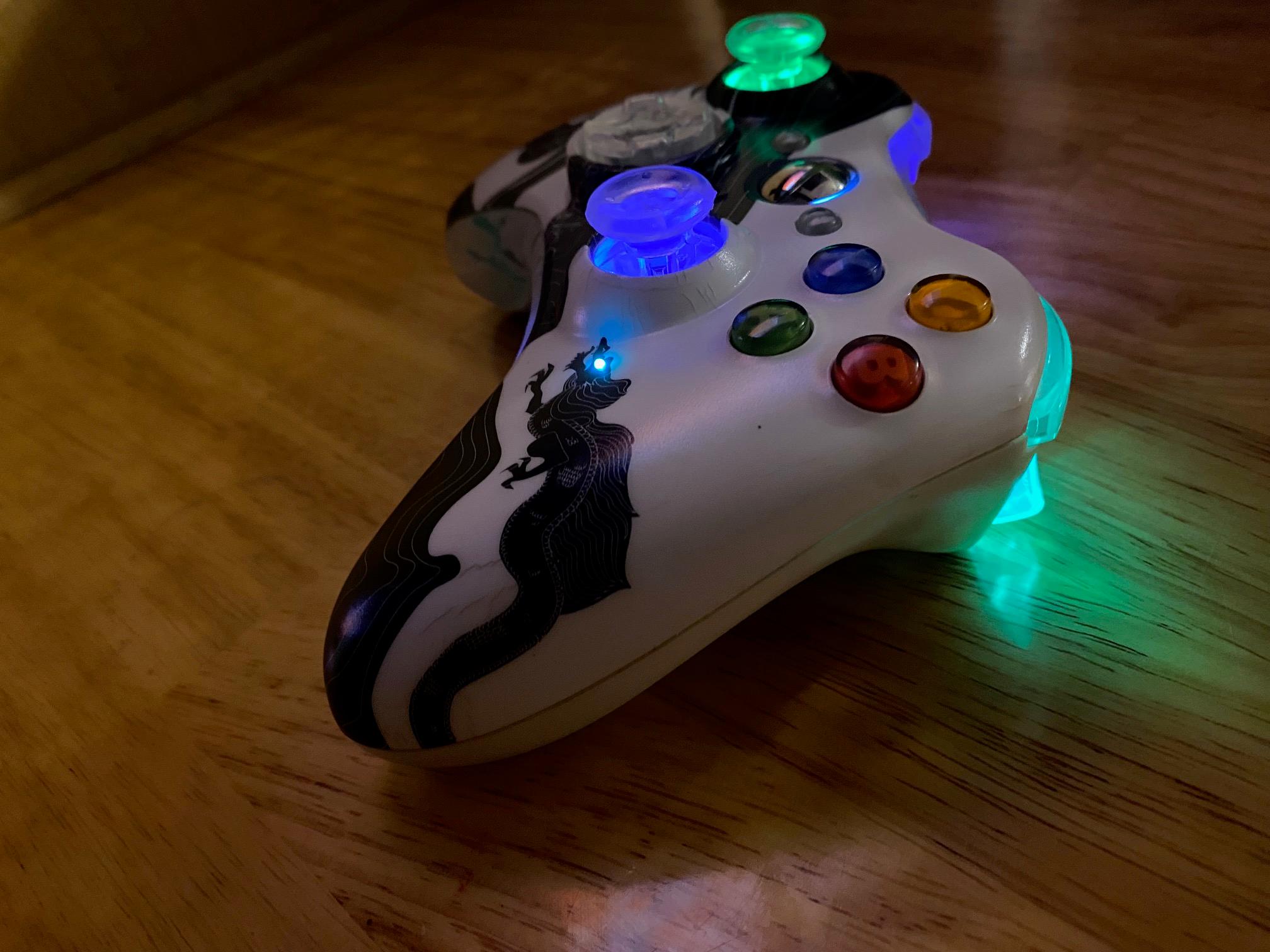 Custom Xbox 360 wireless controller | Hall effect | RGB LEDs | Dragon Age