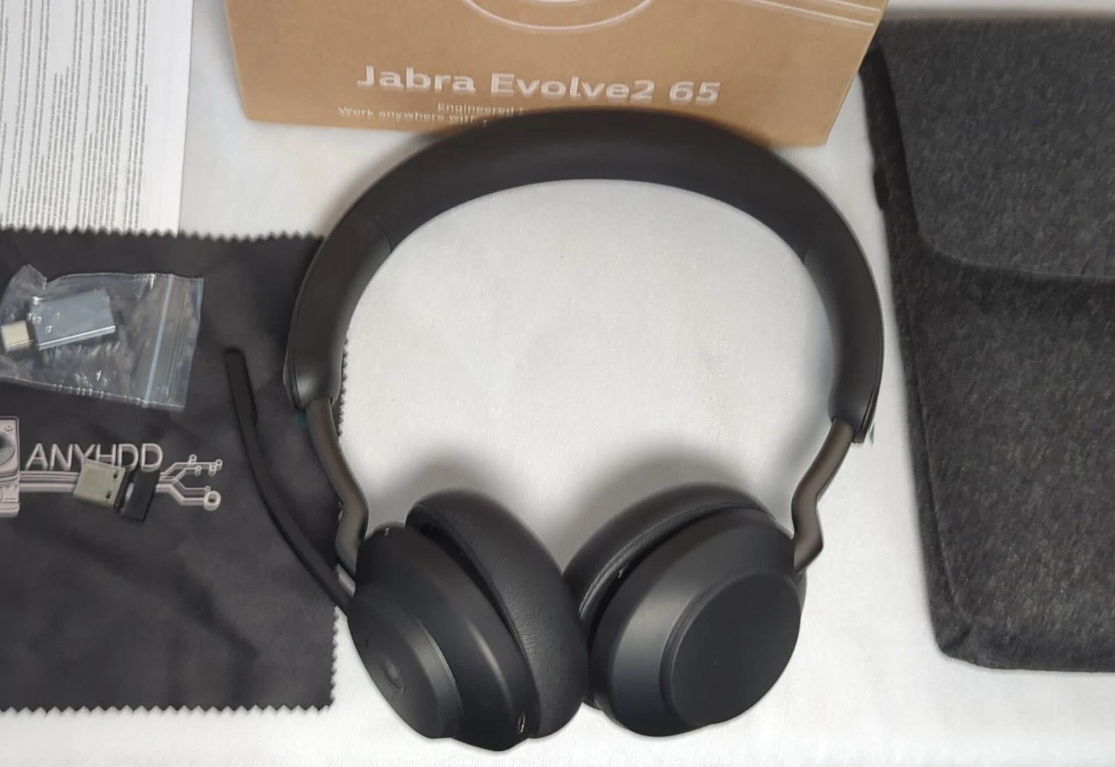 ANYHDD Jabra Evolve2 65 Wireless Headset with Link380c
