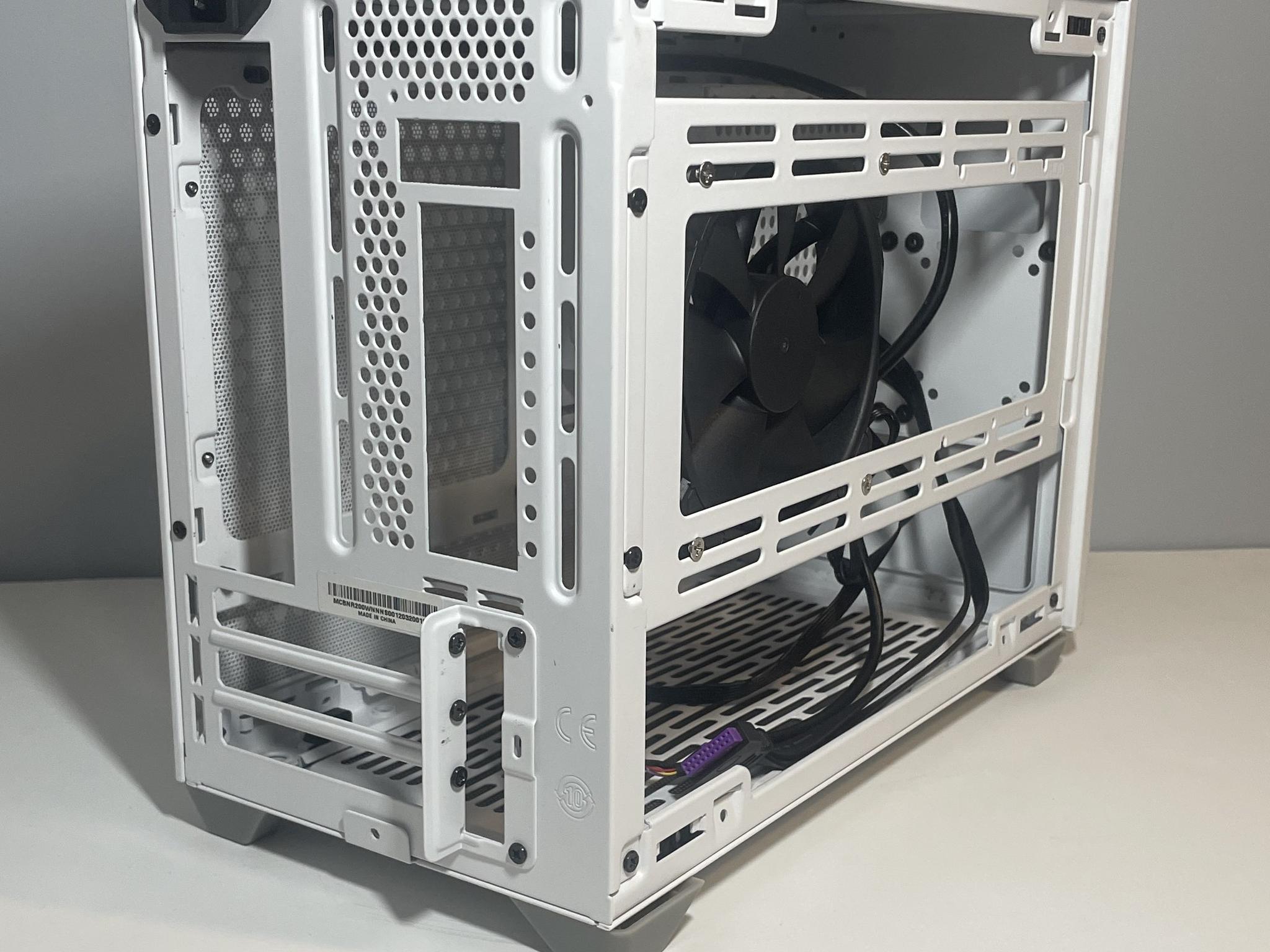 Cooler Master NR200 SFF Small Form Factor Mini-ITX Case with Vented Panel, Triple-slot GPU WHITE