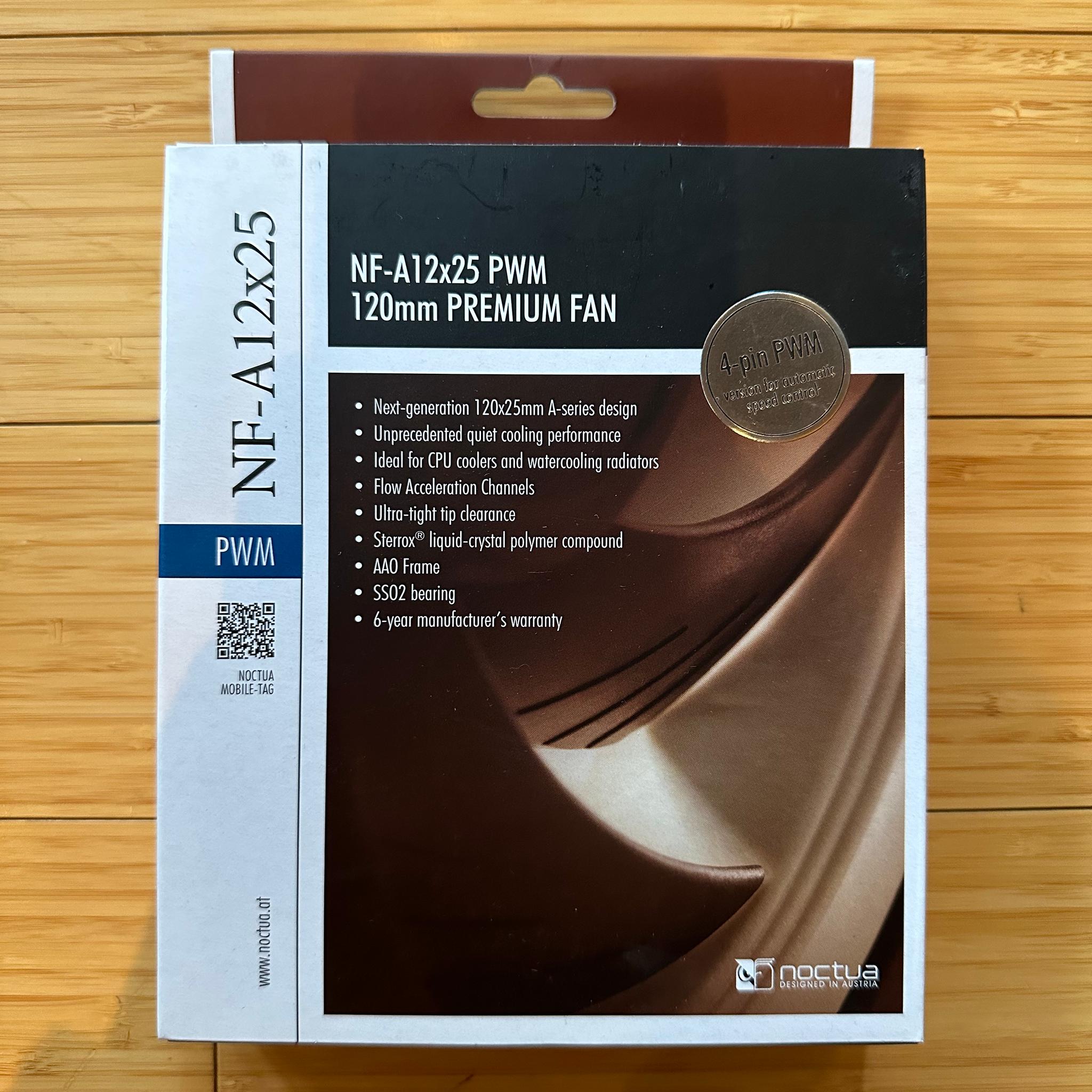 Noctua NF-A12x25 PWM 120mm Premium Fan (New, In Box)