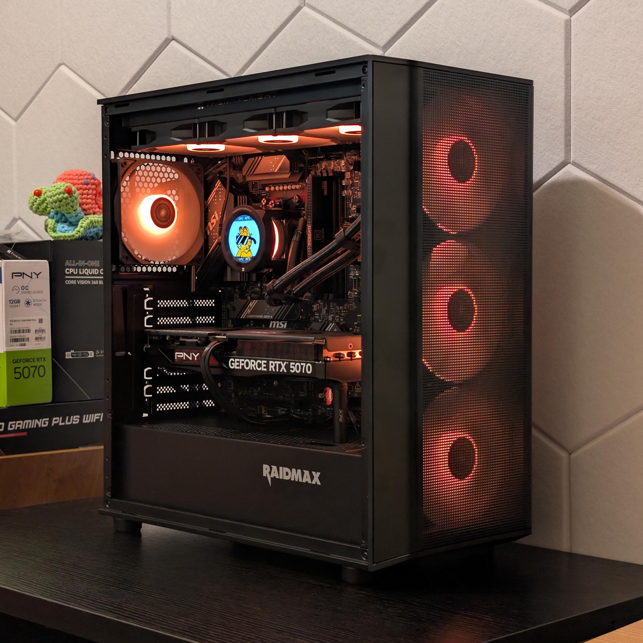 🐈‍⬛🔥1440p Gaming Beast | RTX 5070 | Ryzen 5 7600X | 1TB SSD | 32GB RAM | WiFi 6 & Bluetooth🔥🐈‍⬛