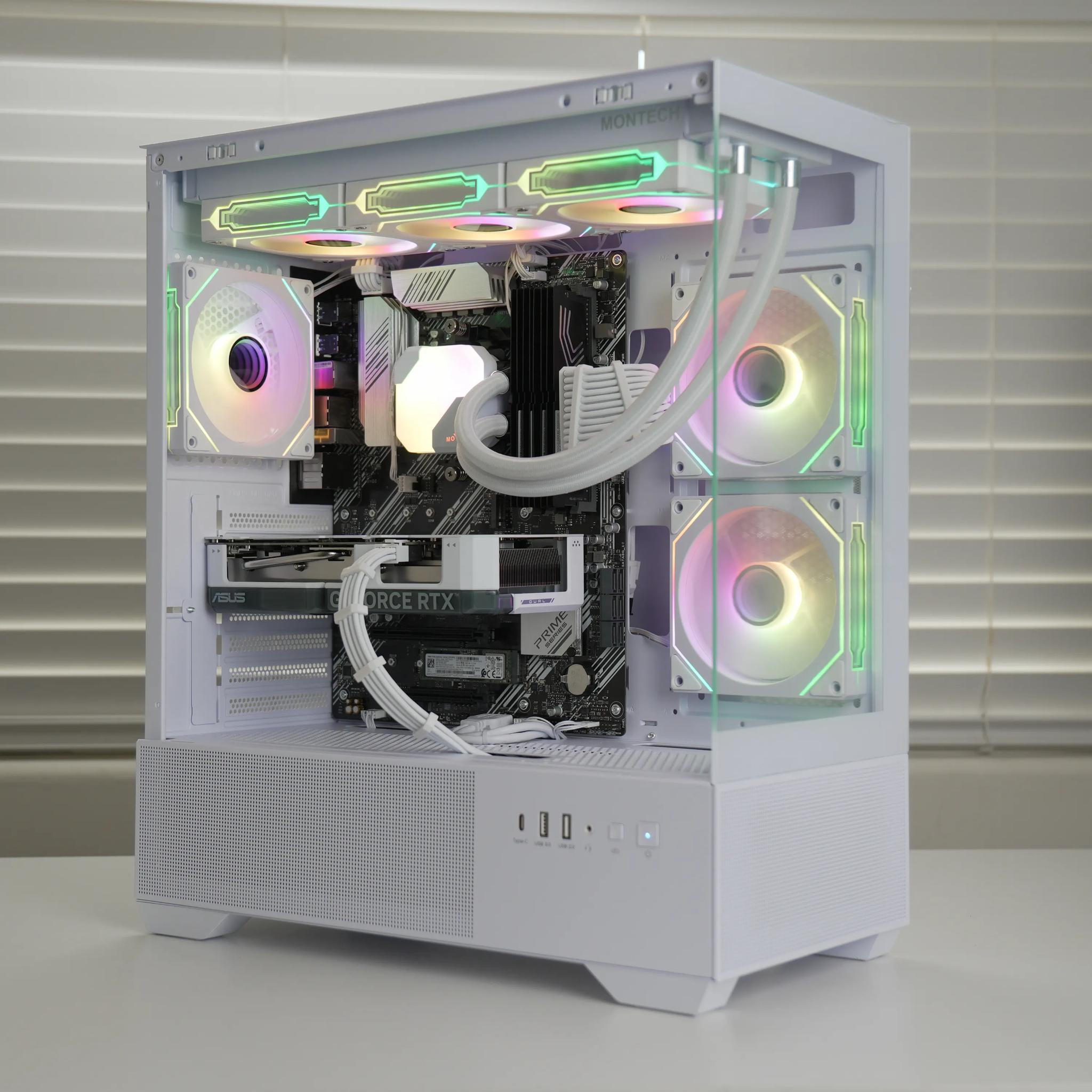 RTX 4060 | RYZEN 7 3700X | 32GB RAM | 1TB SSD | Wifi + BT | Windows 11 - Water Cooled Gaming PC