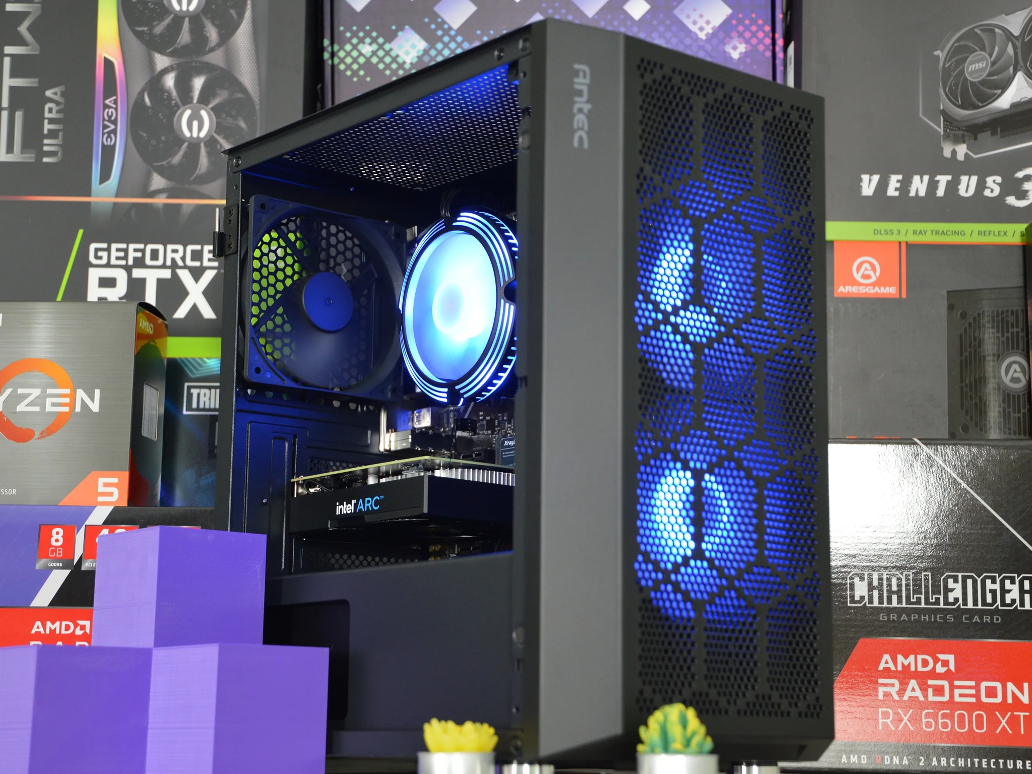 ⚡⚡ | ARC A380 6GB | RYZEN 5 3600 | 16GB DDR4 RAM | 1TB NVME SSD | Electric Arc |