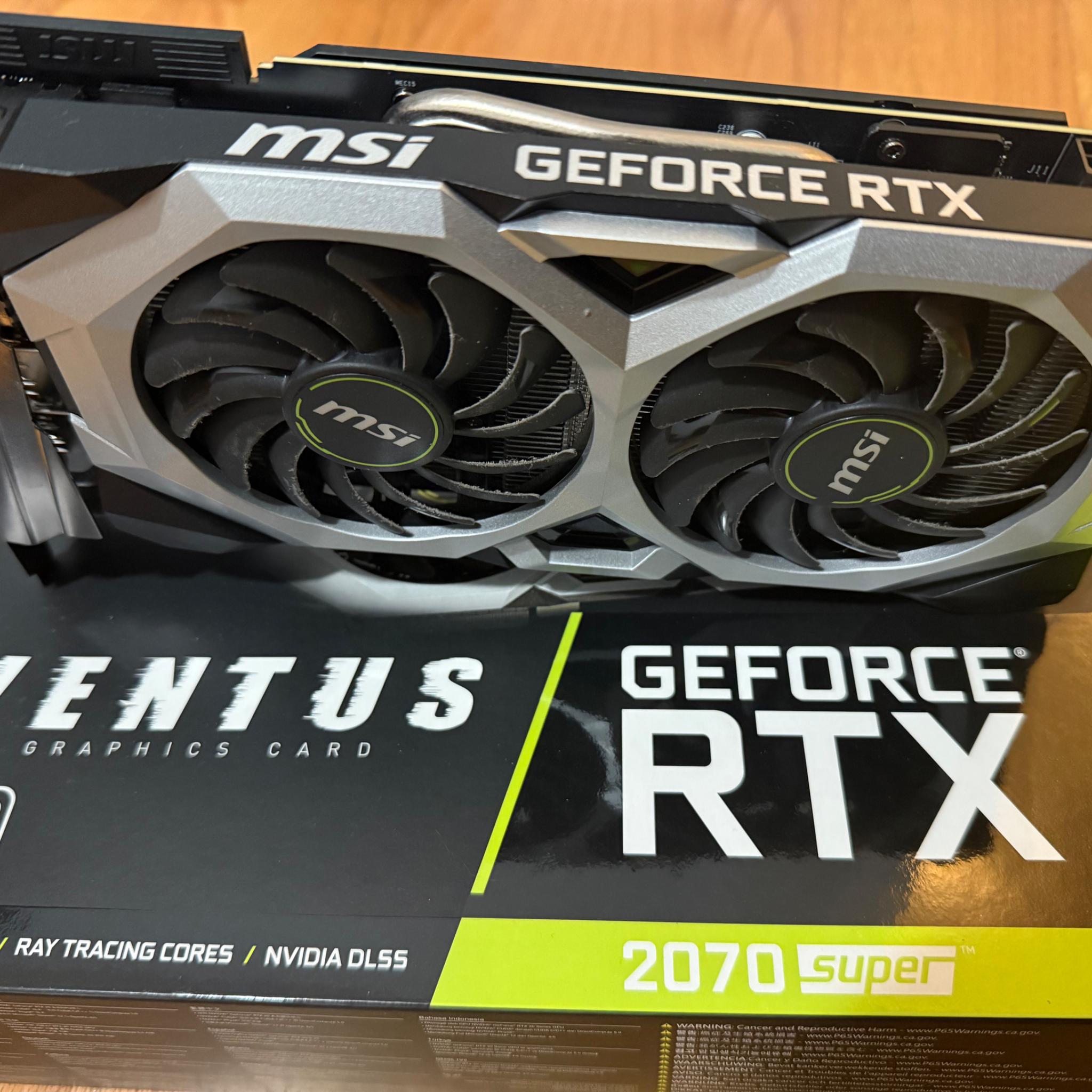 MSI GeForce RTX 2070 SUPER 8GB GDDR6 RTX 2070 SUPER VENTUS OC