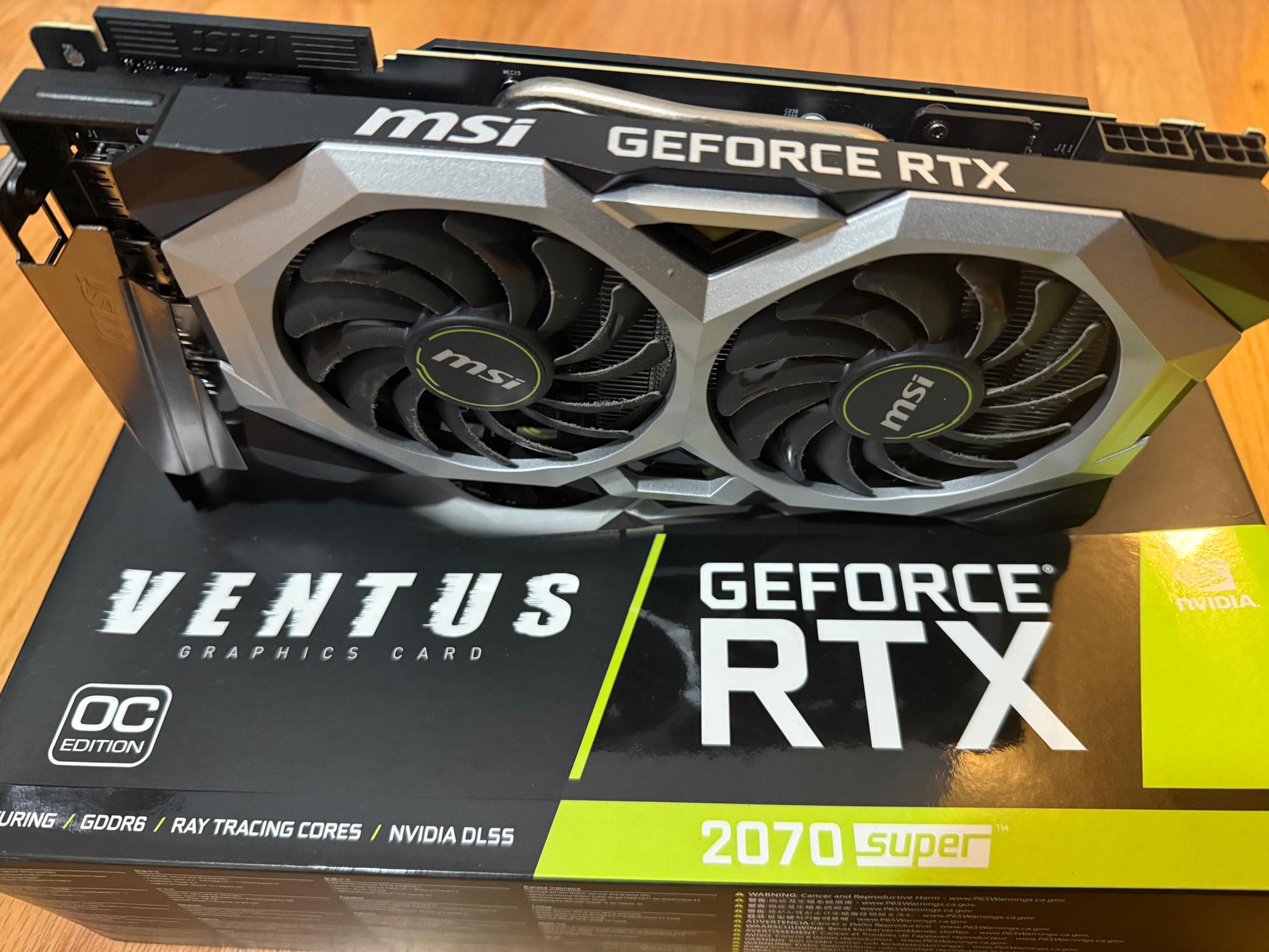 MSI GeForce RTX 2070 SUPER 8GB GDDR6 RTX 2070 SUPER VENTUS OC