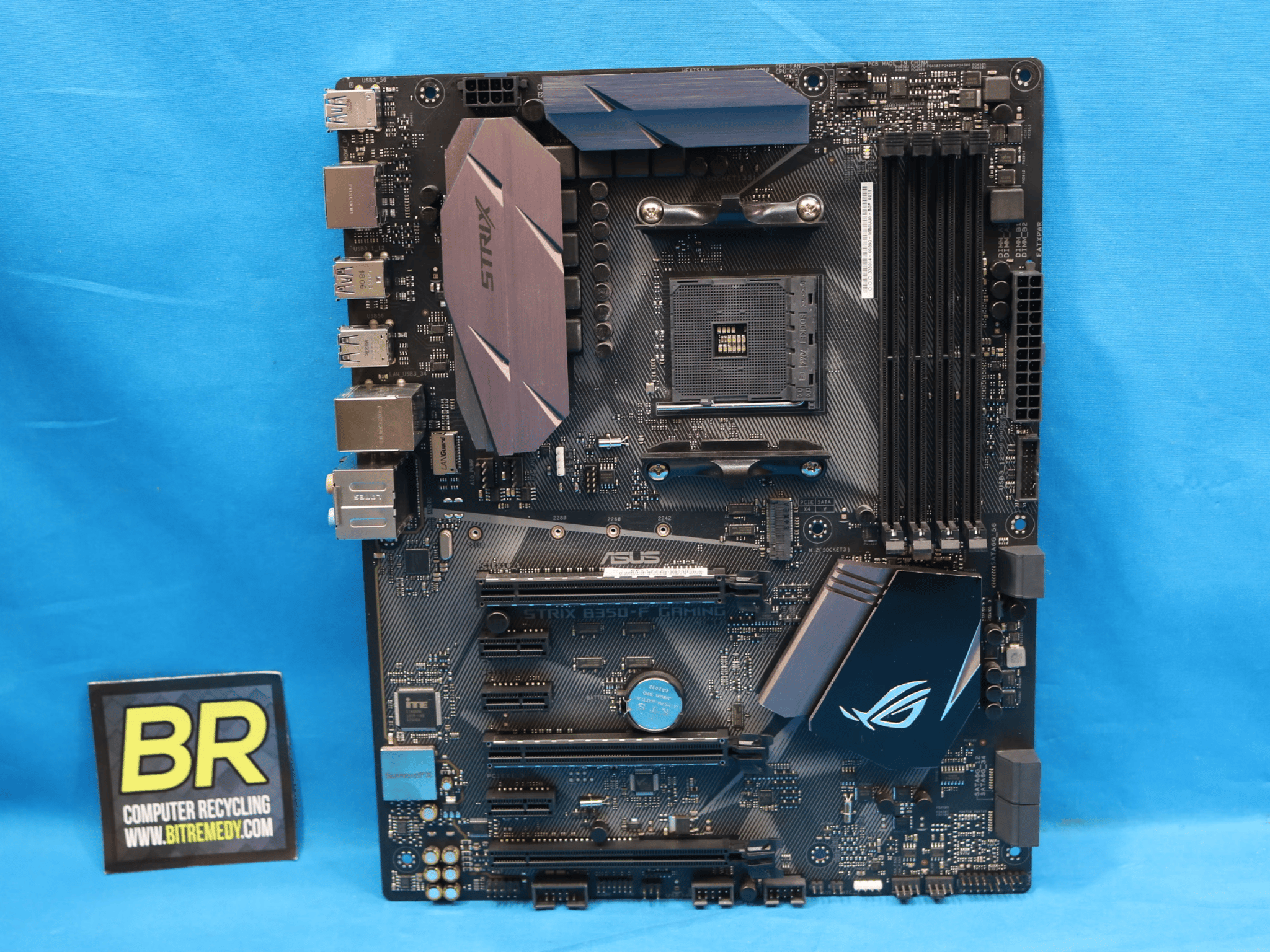 *Updated BIOS* ASUS ROG STRIX B350-F Gaming AMD Socket AM4 DDR4 ATX Desktop Motherboard No I/O