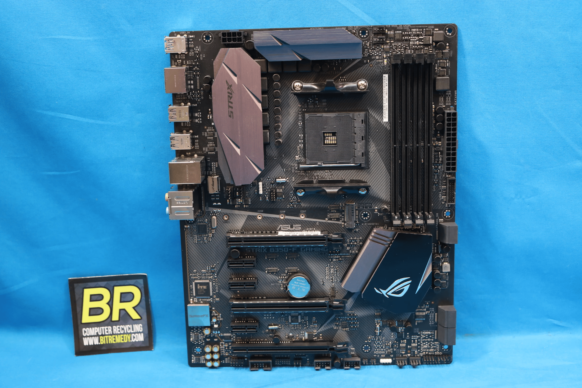 *Updated BIOS* ASUS ROG STRIX B350-F Gaming AMD Socket AM4 DDR4 ATX Desktop Motherboard No I/O
