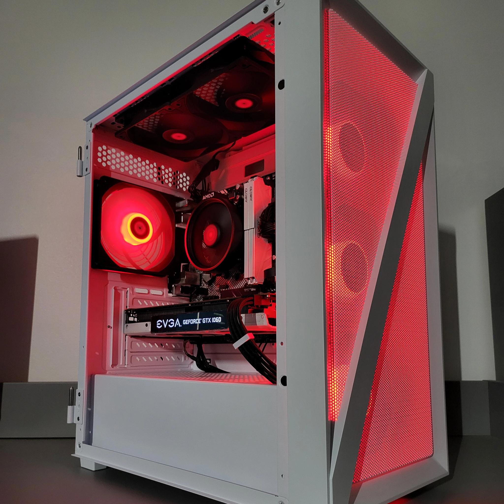 Black & White Gaming PC! Ryzen 5 | GTX 1060 6GB | 16GB | 512GB | Wi-Fi + BT