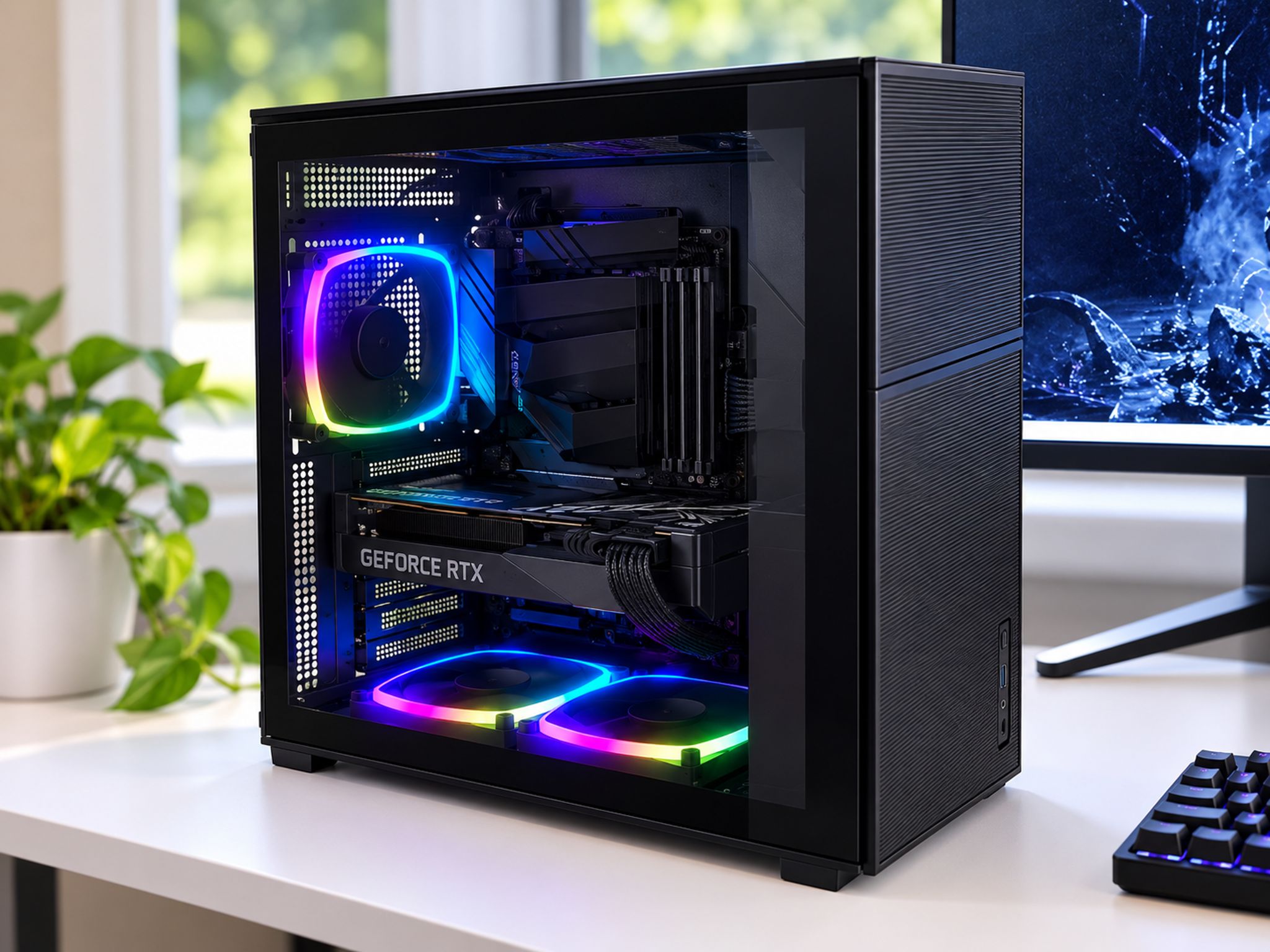 RTX 4060 8GB 1080p Gaming PC | Ryzen 5 5500 6-Core | 16GB DDR4 | 512GB NVMe | Shadow Mesh