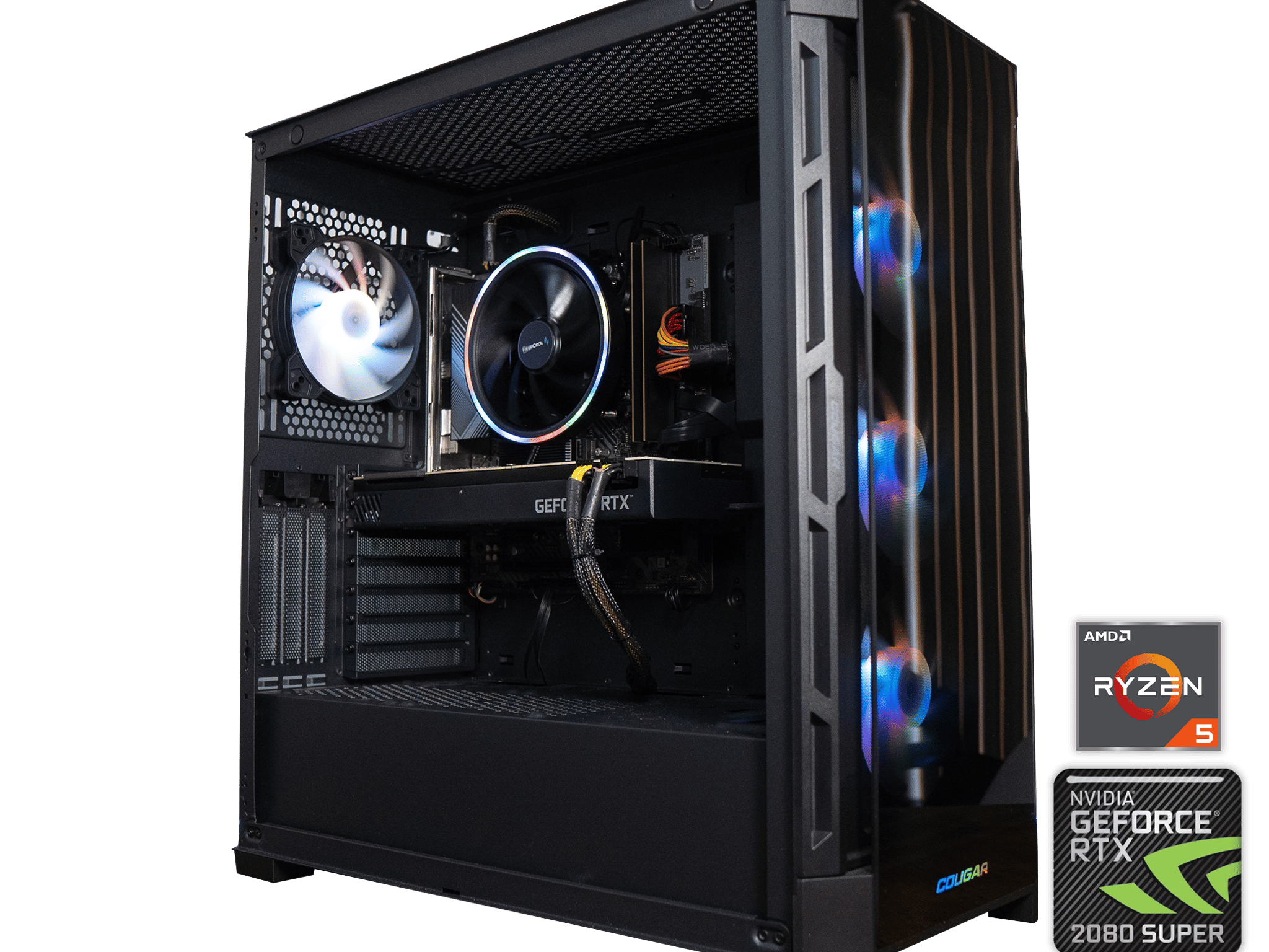 🍬🐾 | PNY RTX 2080 SUPER 8GB | RYZEN 5 7500F | 32GB DDR5 RAM | 1TB NVME SSD + 1TB HDD | Candy Cougar