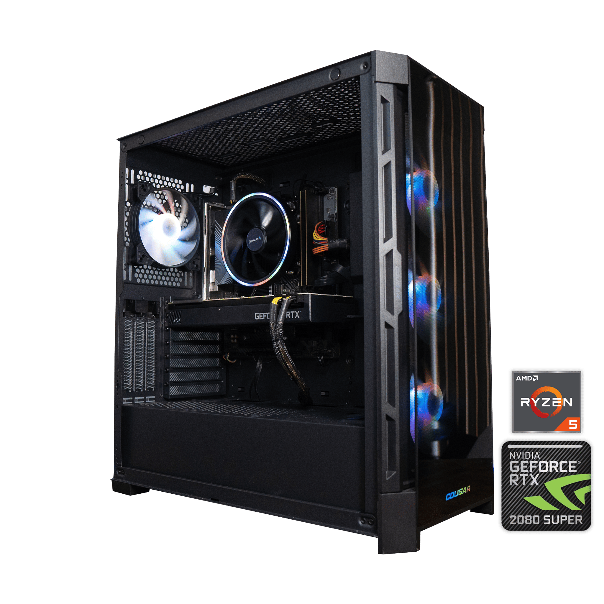 🍬🐾 | PNY RTX 2080 SUPER 8GB | RYZEN 5 7500F | 32GB DDR5 RAM | 1TB NVME SSD + 1TB HDD | Candy Cougar