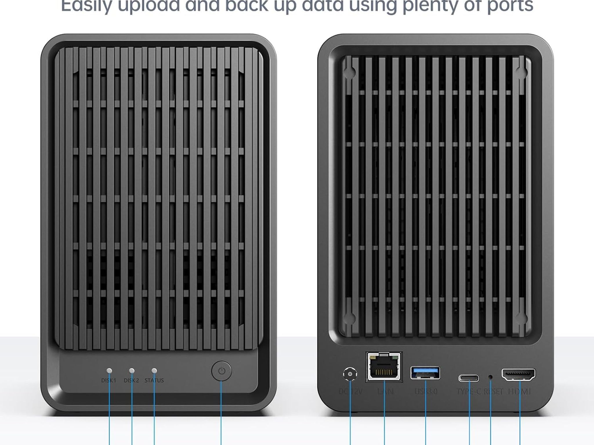 Zero 1 Pro 4-Bay Desktop NAS Intel N100 Quad-Core CPU 8Gb DDR4 M.2 NVMe Slots 2.5GbE 4K HDMI 144TB