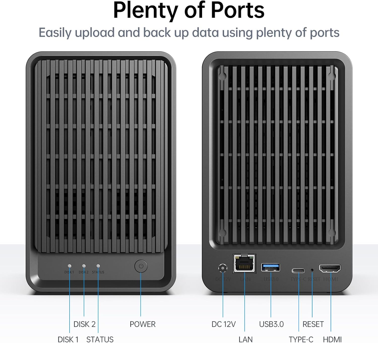 Zero 1 Pro 4-Bay Desktop NAS Intel N100 Quad-Core CPU 8Gb DDR4 M.2 NVMe Slots 2.5GbE 4K HDMI 144TB