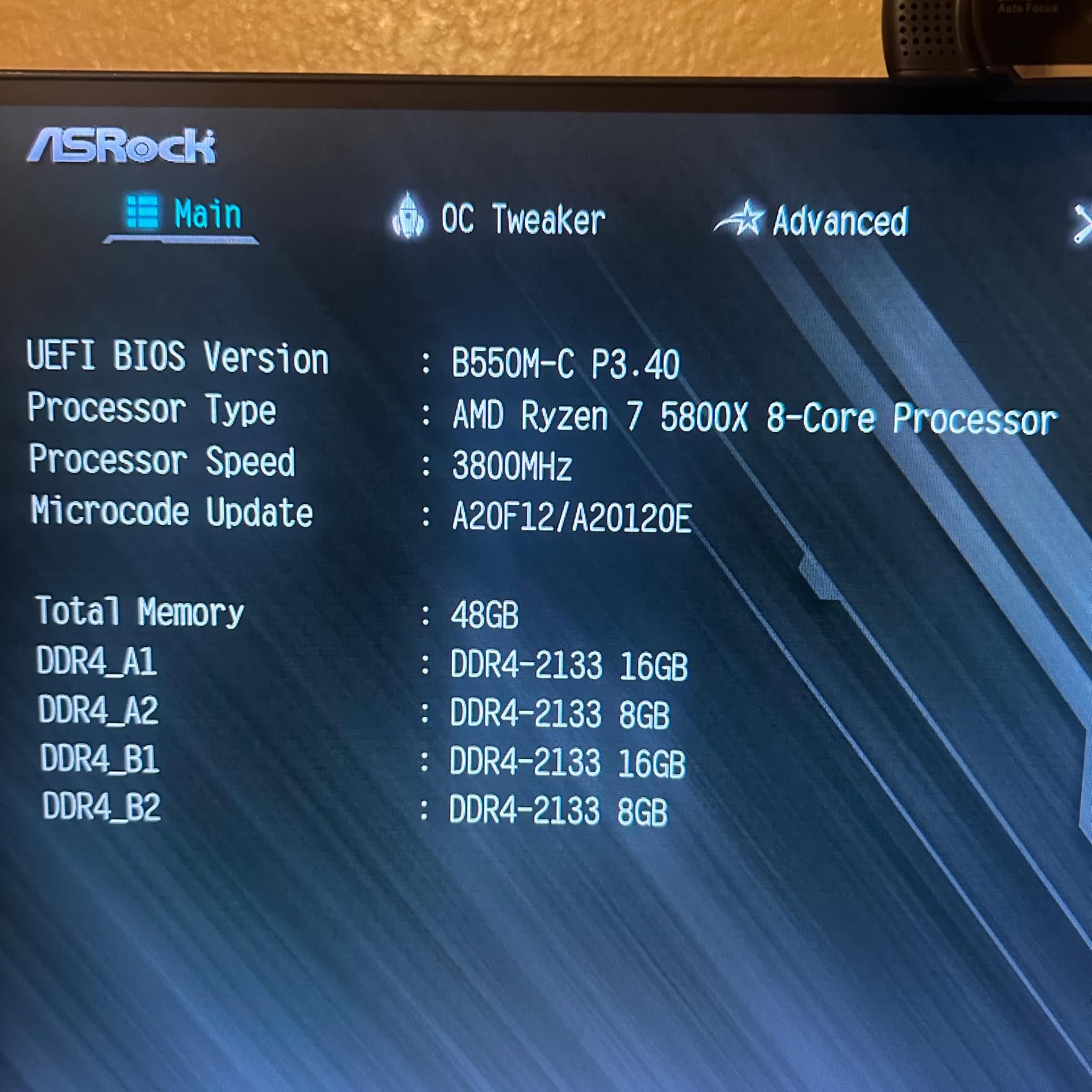 GAMING PC RYZEN 7 5800X with GEFORCE RTX 4060