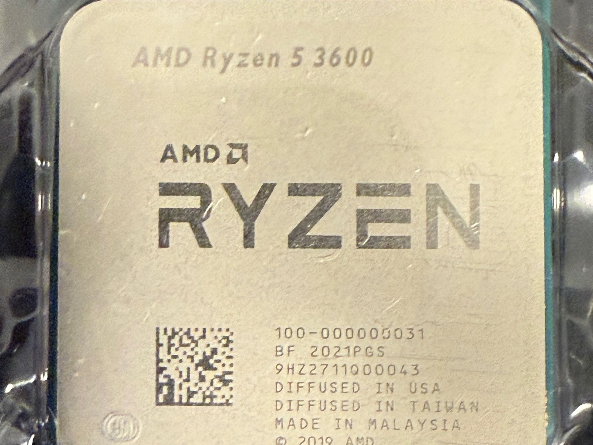 Used Like New AMD Ryzen 5 3600 6-core cpu AM4