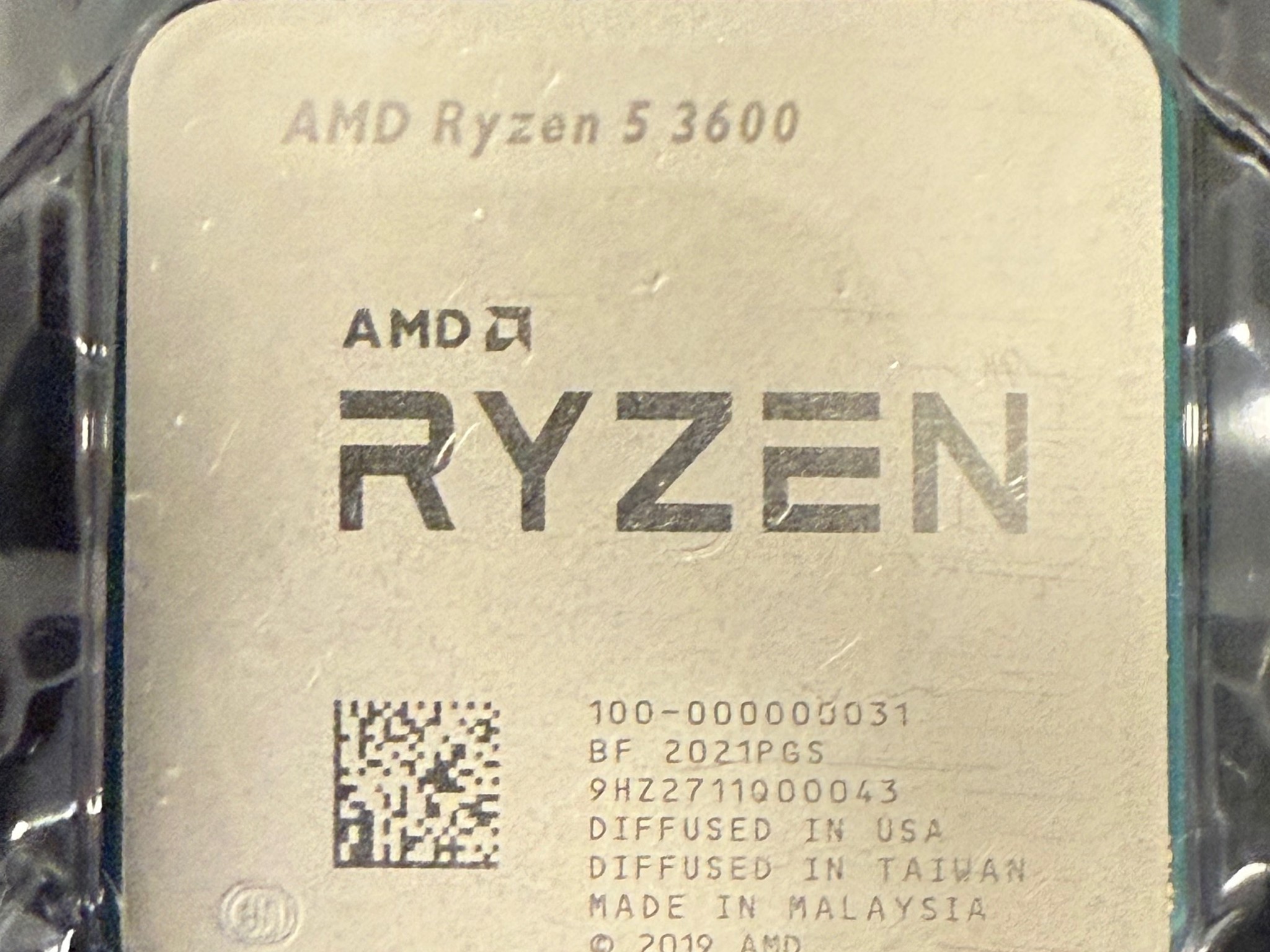 Used Like New AMD Ryzen 5 3600 6-core cpu AM4