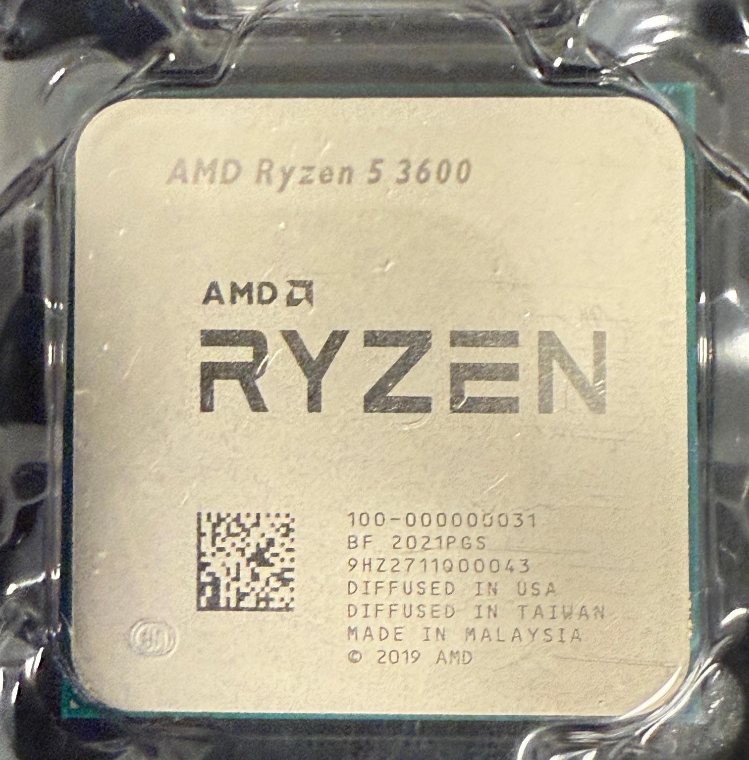 Used Like New AMD Ryzen 5 3600 6-core cpu AM4