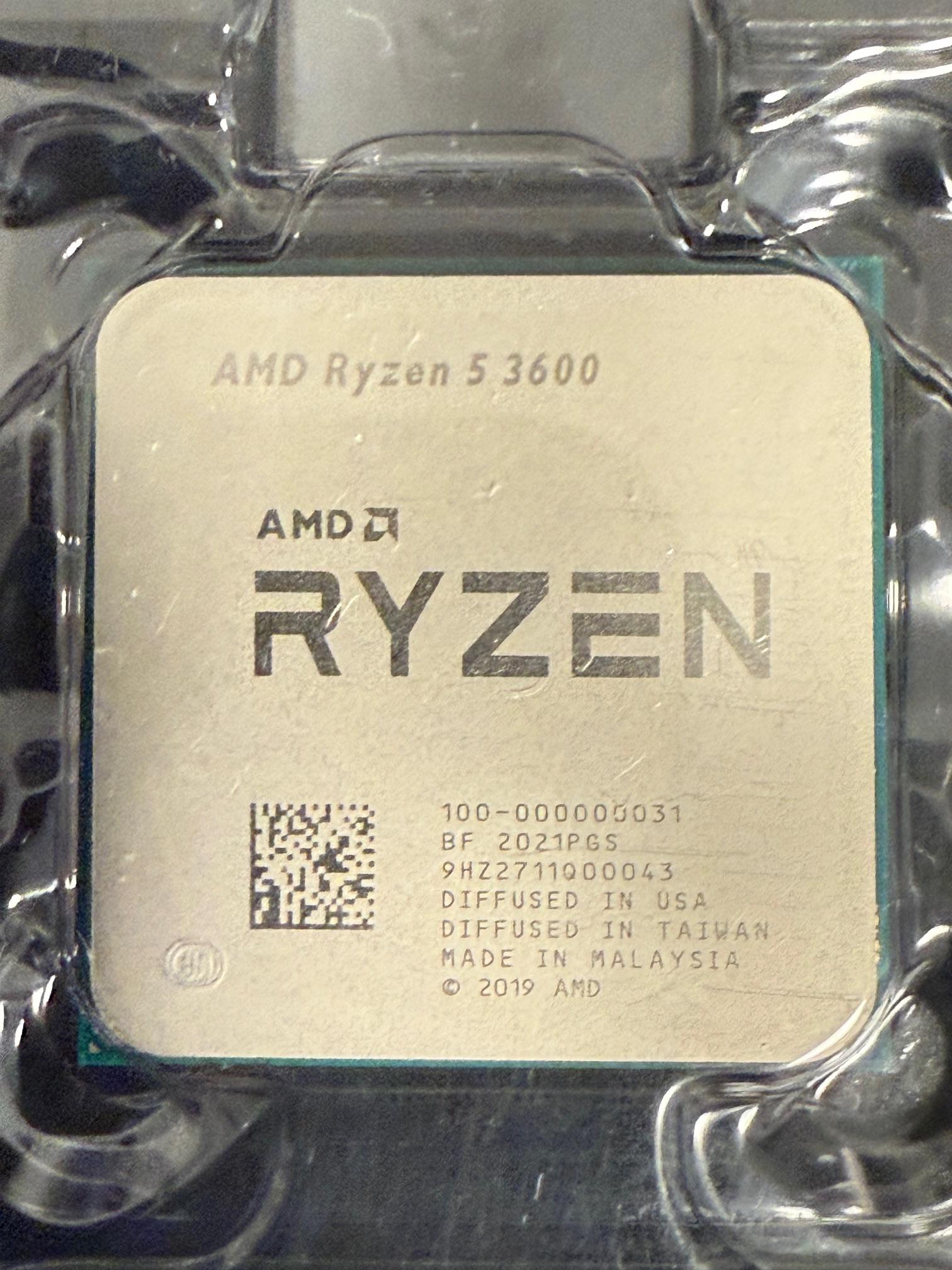 Used Like New AMD Ryzen 5 3600 6-core cpu AM4