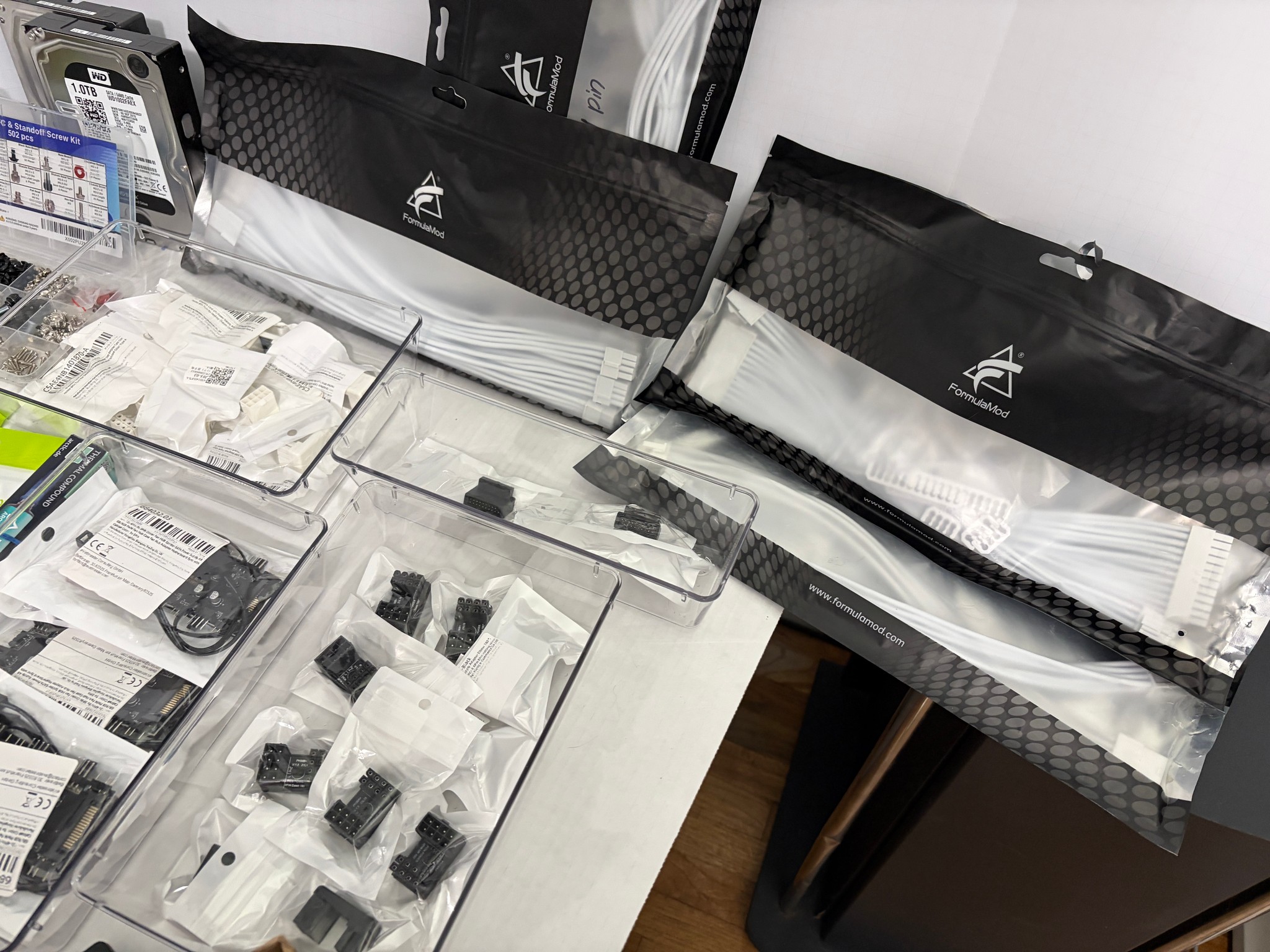 🔥 Massive PC Parts & Accessories Bundle – Cables, Adapters, SSDs, Screws, + More