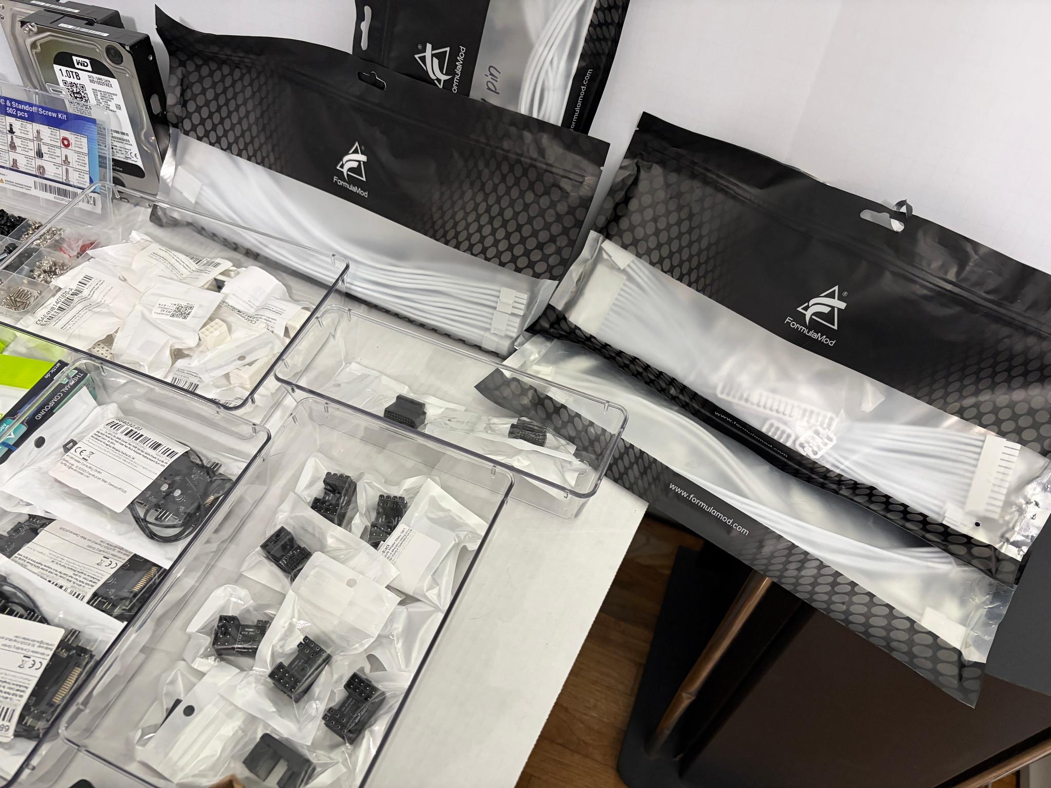 🔥 Massive PC Parts & Accessories Bundle – Cables, Adapters, SSDs, Screws, + More