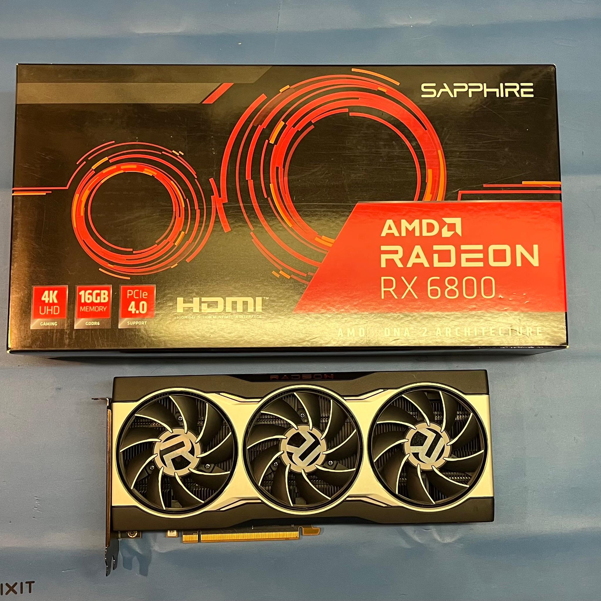 Sapphire AMD Radeon RX 6800 Reference Card 16GB VRAM