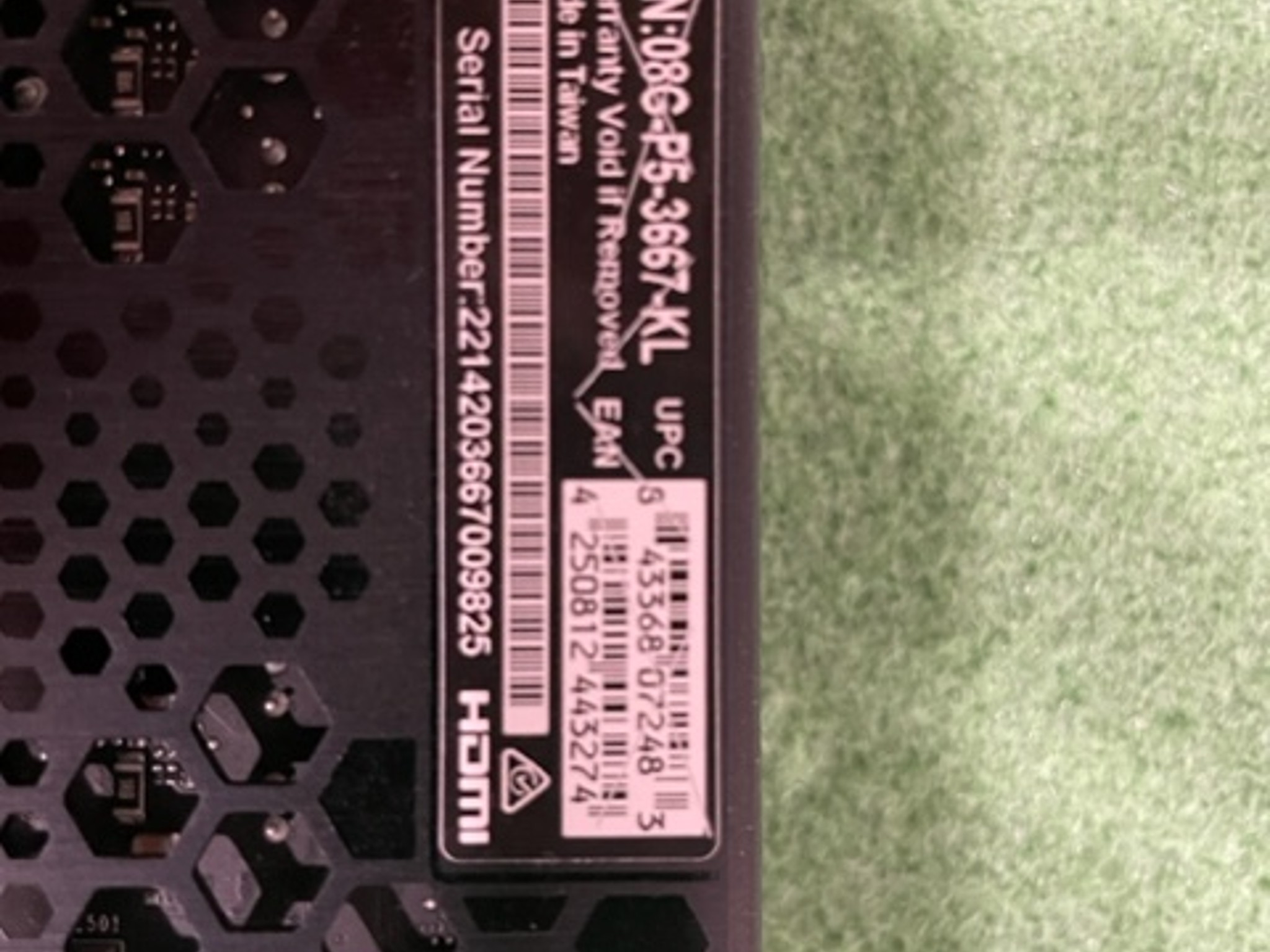 Great shape! EVGA RTX 3060TI FTW3 ULTRA