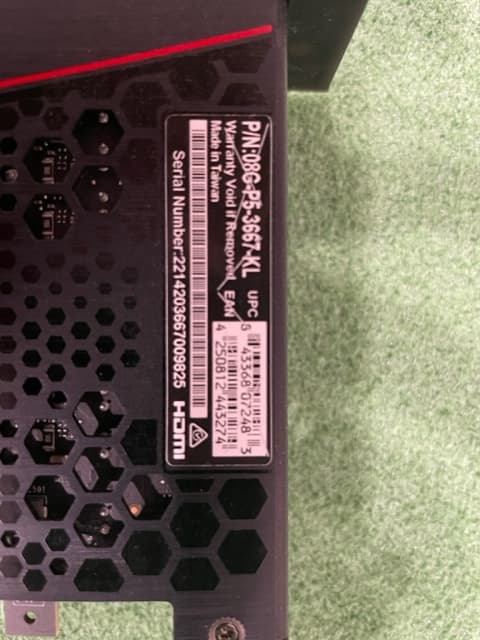 Great shape! EVGA RTX 3060TI FTW3 ULTRA