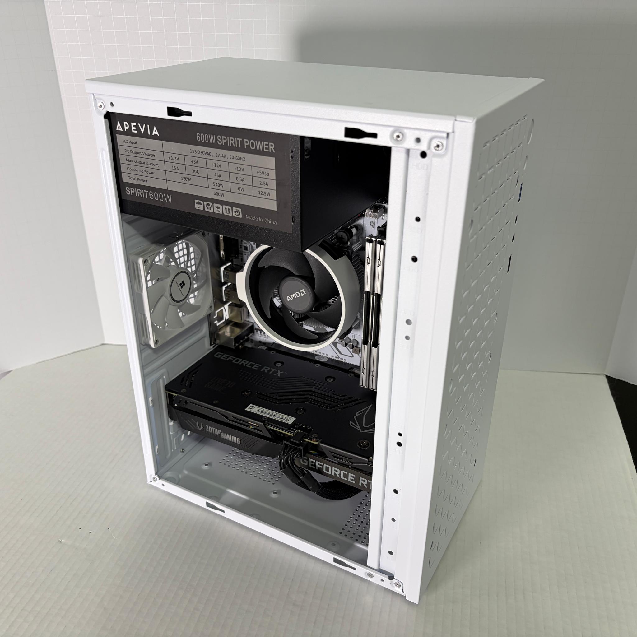 White Gaming PC – RTX 3060 Ti | Ryzen 5 | 1TB NVMe | 1080p Beast🔥🔥