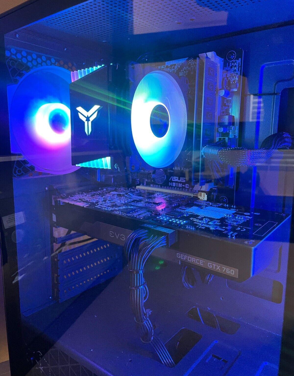 Custom Gaming Desktop PC Intel i5 Quad 8 GB SSD Nvidia GTX 760 HDMI WIN 10 PRO