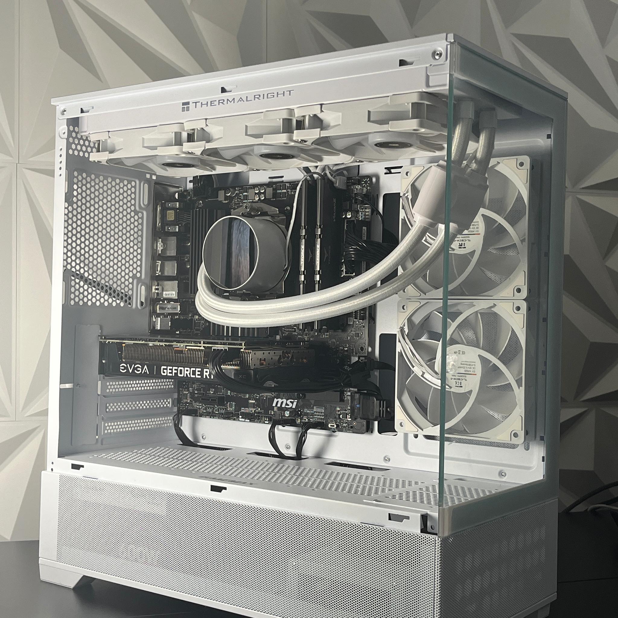 RTX 3060 Ti 8GB, Ryzen 5 4500, 32GB RAM 3200MHz | White RGB Gaming Computer/PC
