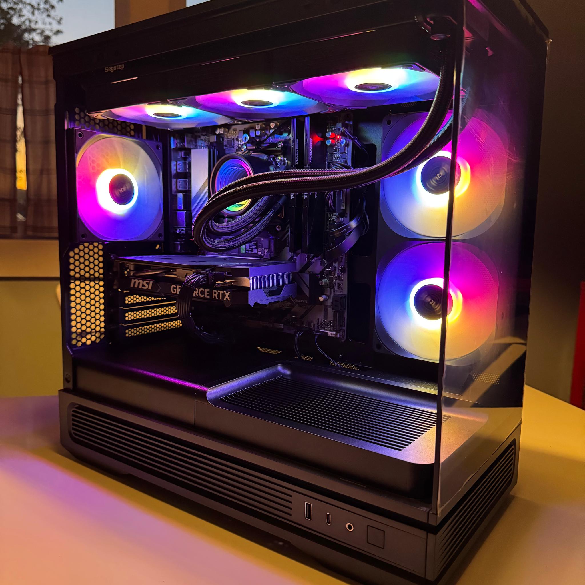 Dark Apex  | Custom Gaming PC | RTX 4060  - R5 7600X - 16GB Ram - 1TB Nvme