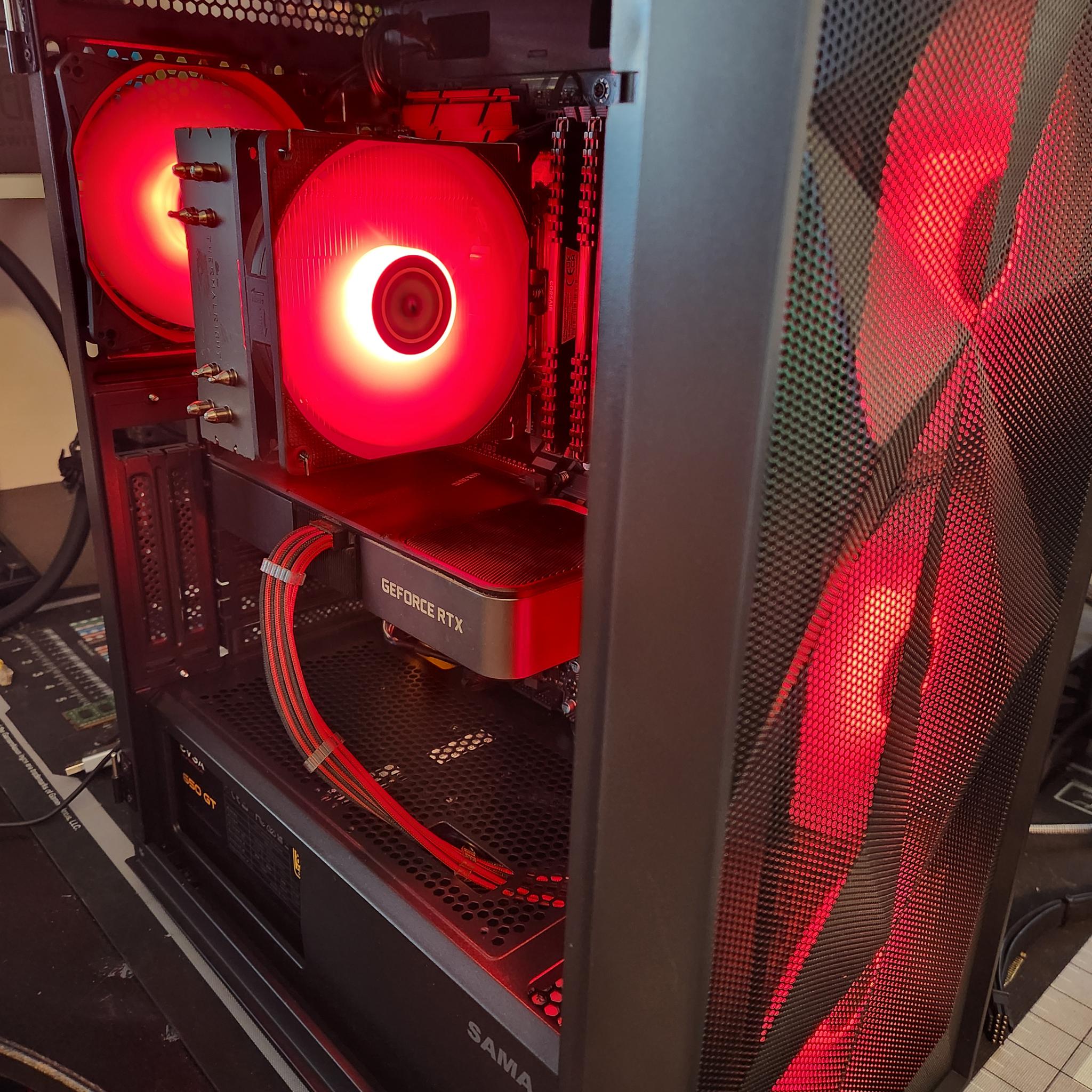 THE RED MONSTER V RTX 3070 fe /Intel I7 the perfect intro gaming/streaming pc!