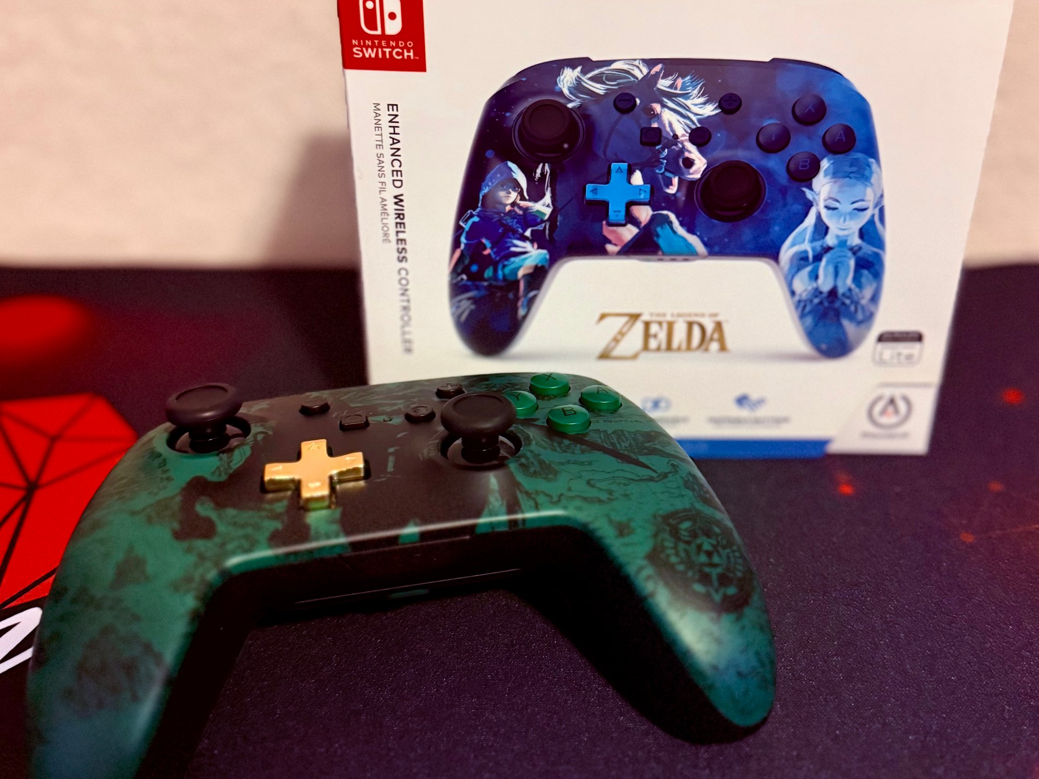 Zelda themed Power A Controller Pair Bundle