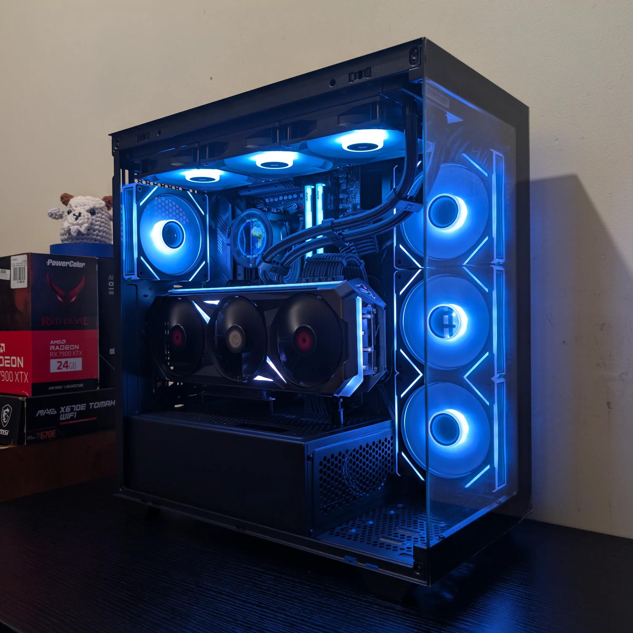 🔥🐈‍⬛ 4K Gaming Beast | RX 7900XTX | Ryzen 9 7900X | 2TB SSD | 32GB RAM | WiFi 6 & Bluetooth 🐈‍⬛🔥