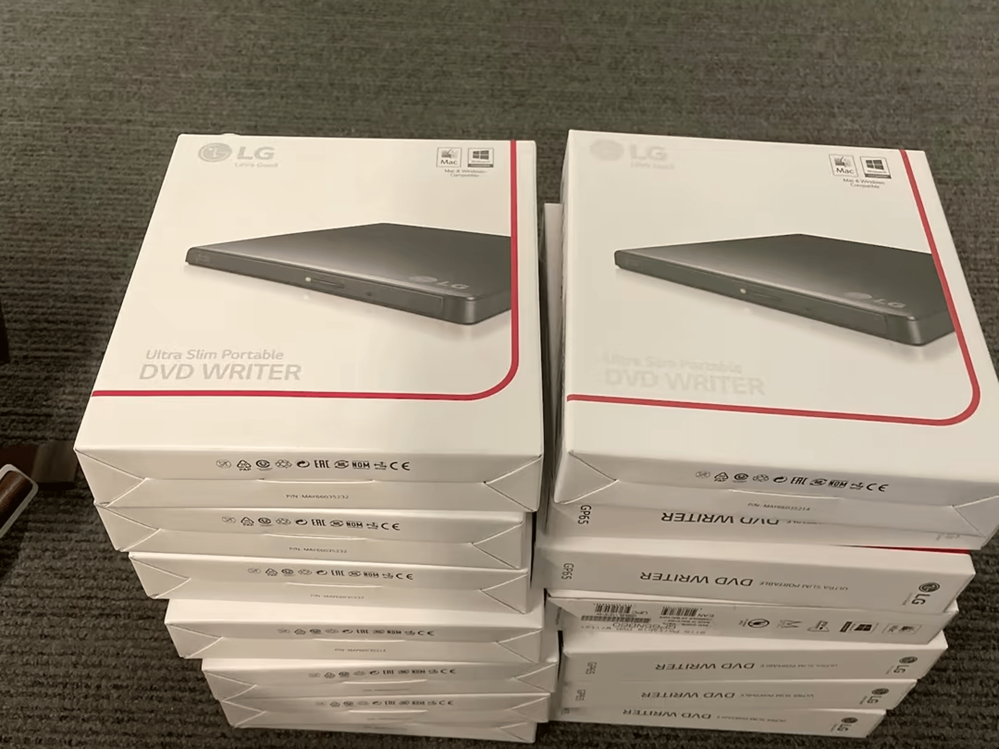15 QTY, LG External DVD Writer, USB, GP65NB60