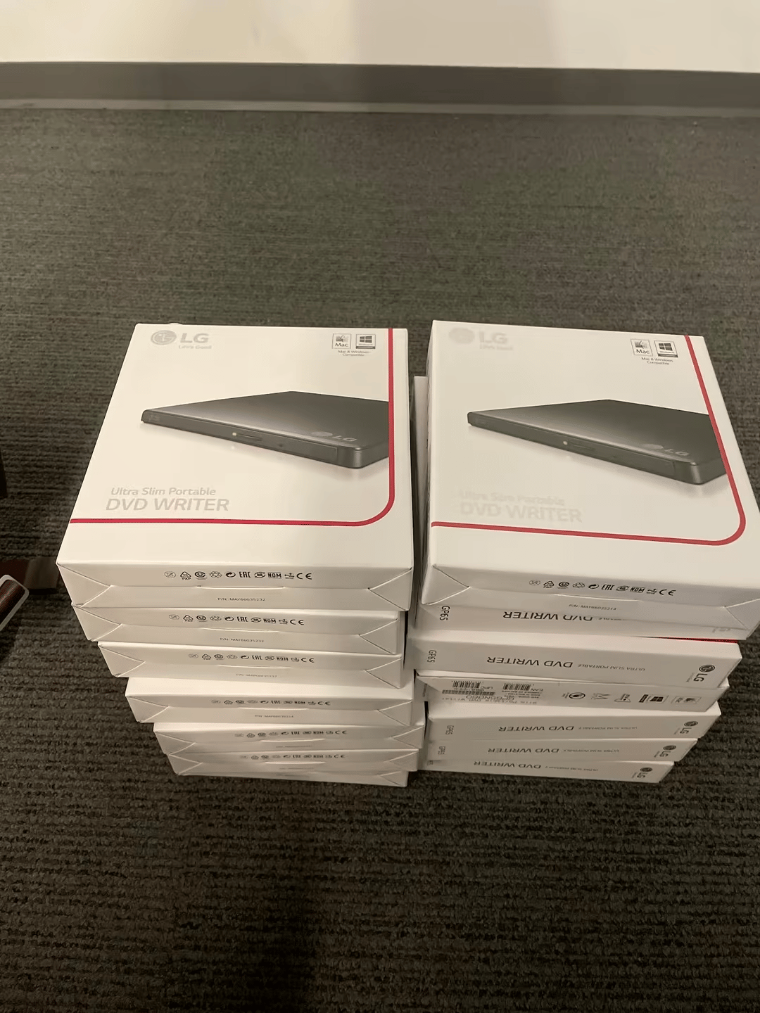 15 QTY, LG External DVD Writer, USB, GP65NB60