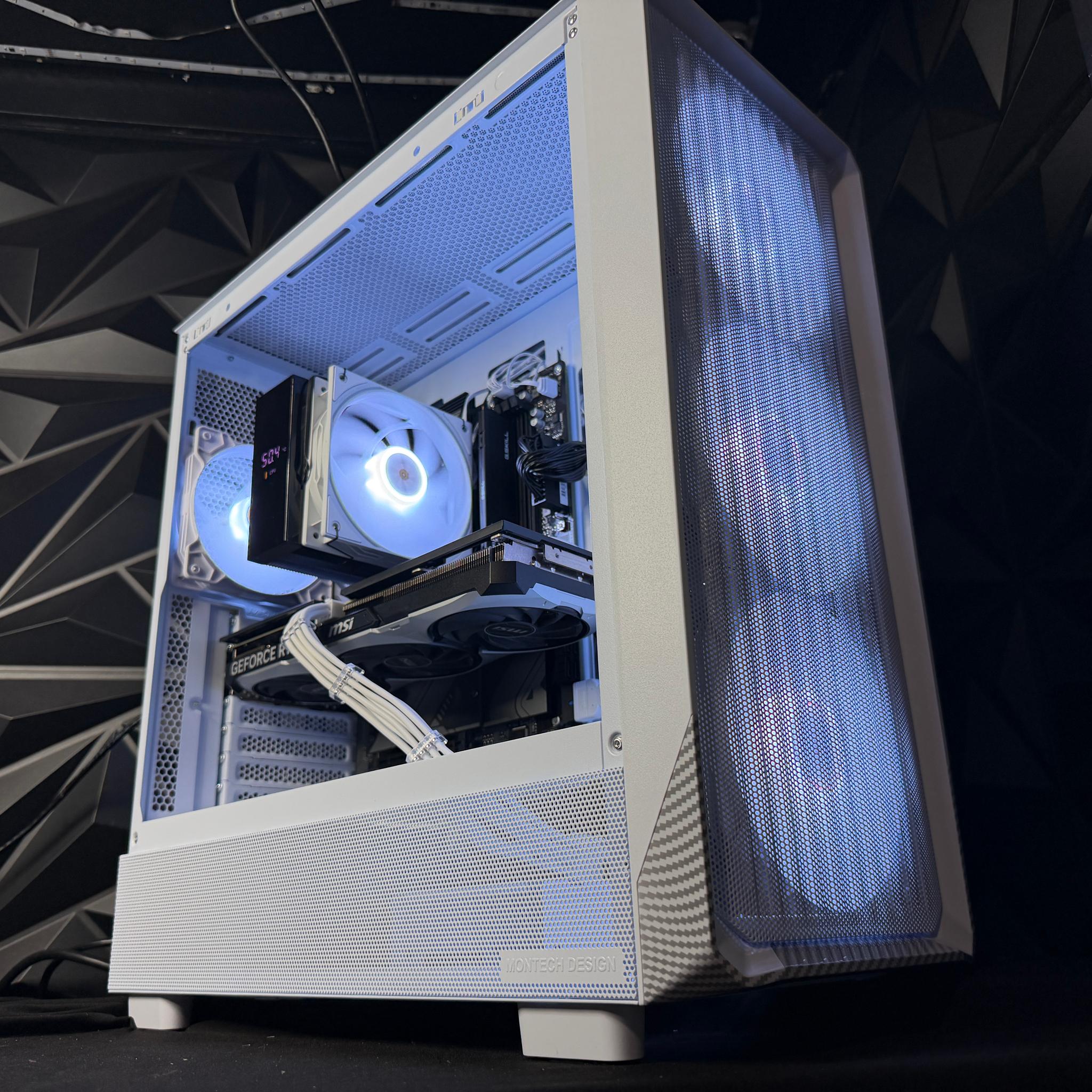 🤍⚡ WHITE FIBER ⚡🤍 Ryzen 5 8400F| RTX 4060Ti| 1.5 TB NVMe| 16 GB DDR5| 750W Gold PSU