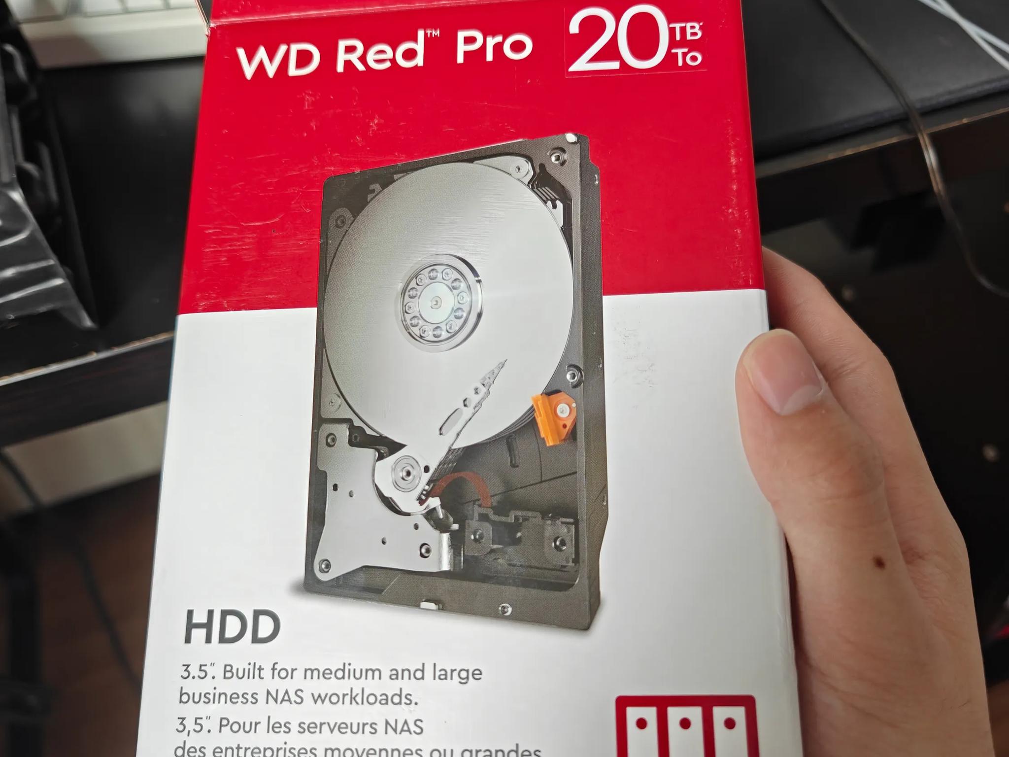20TB WD Red Pro 3.5" HDD SEALED