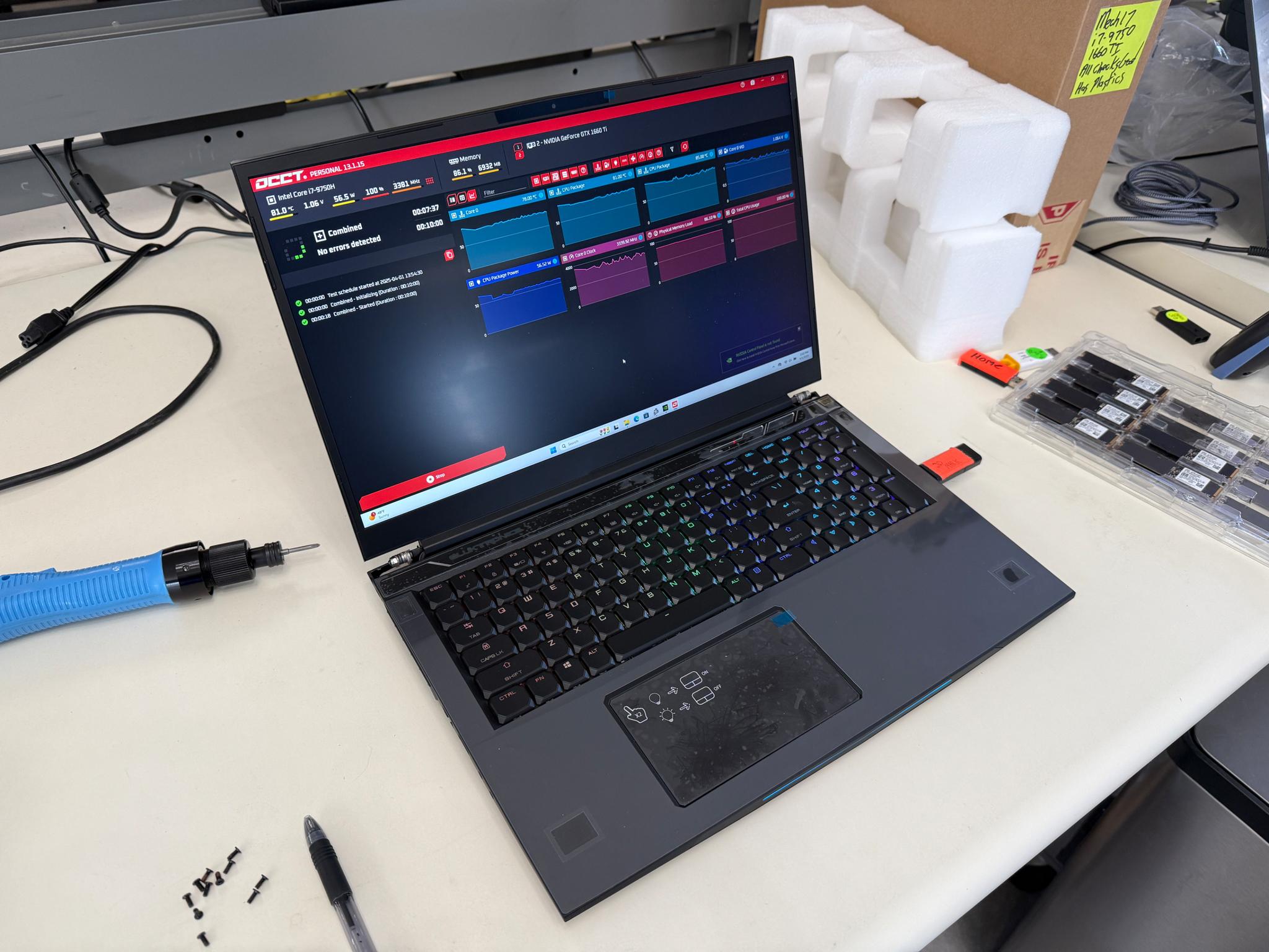 Eluktronics Mech-15 G2, Intel i7-9750H, GTX 1660Ti, 8GB Ram, 512GB SSD