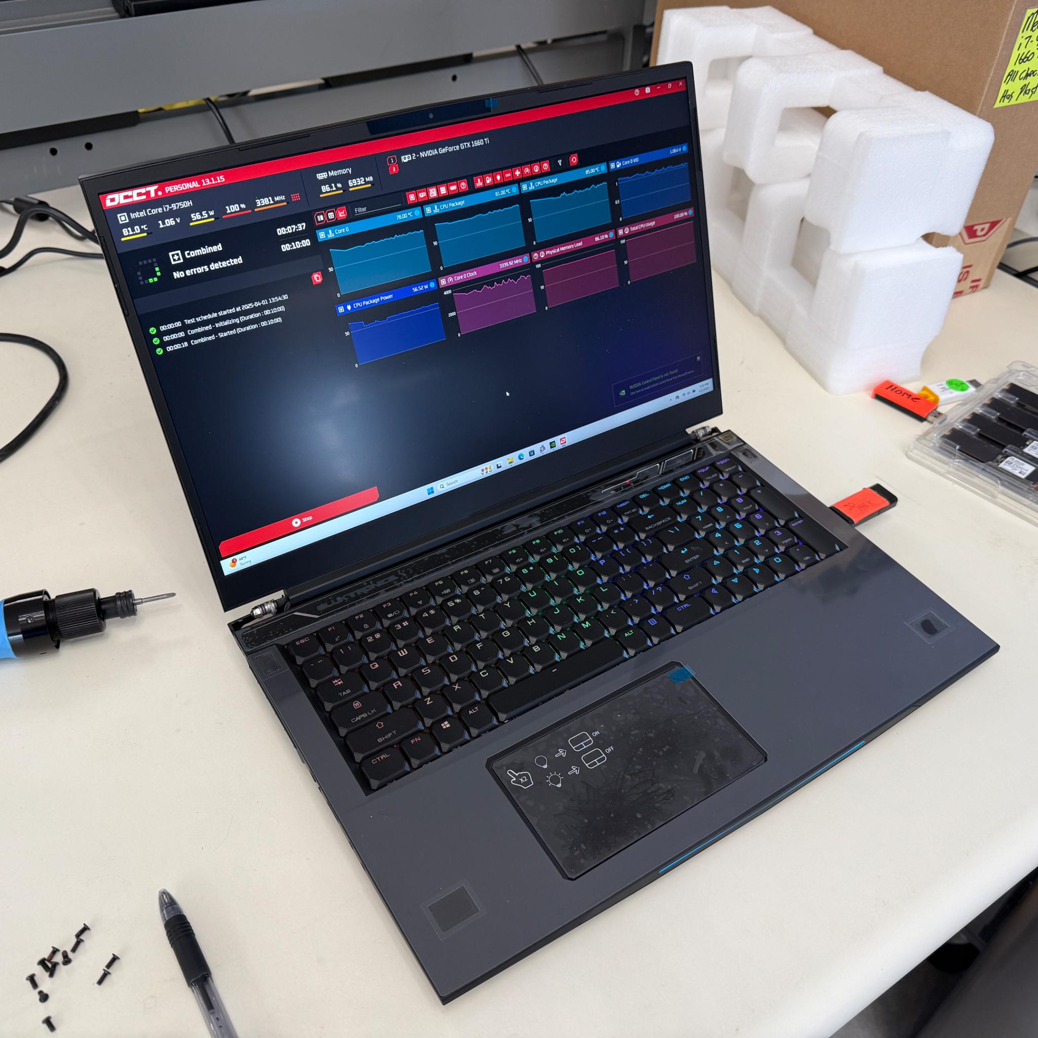Eluktronics Mech-15 G2, Intel i7-9750H, GTX 1660Ti, 8GB Ram, 512GB SSD