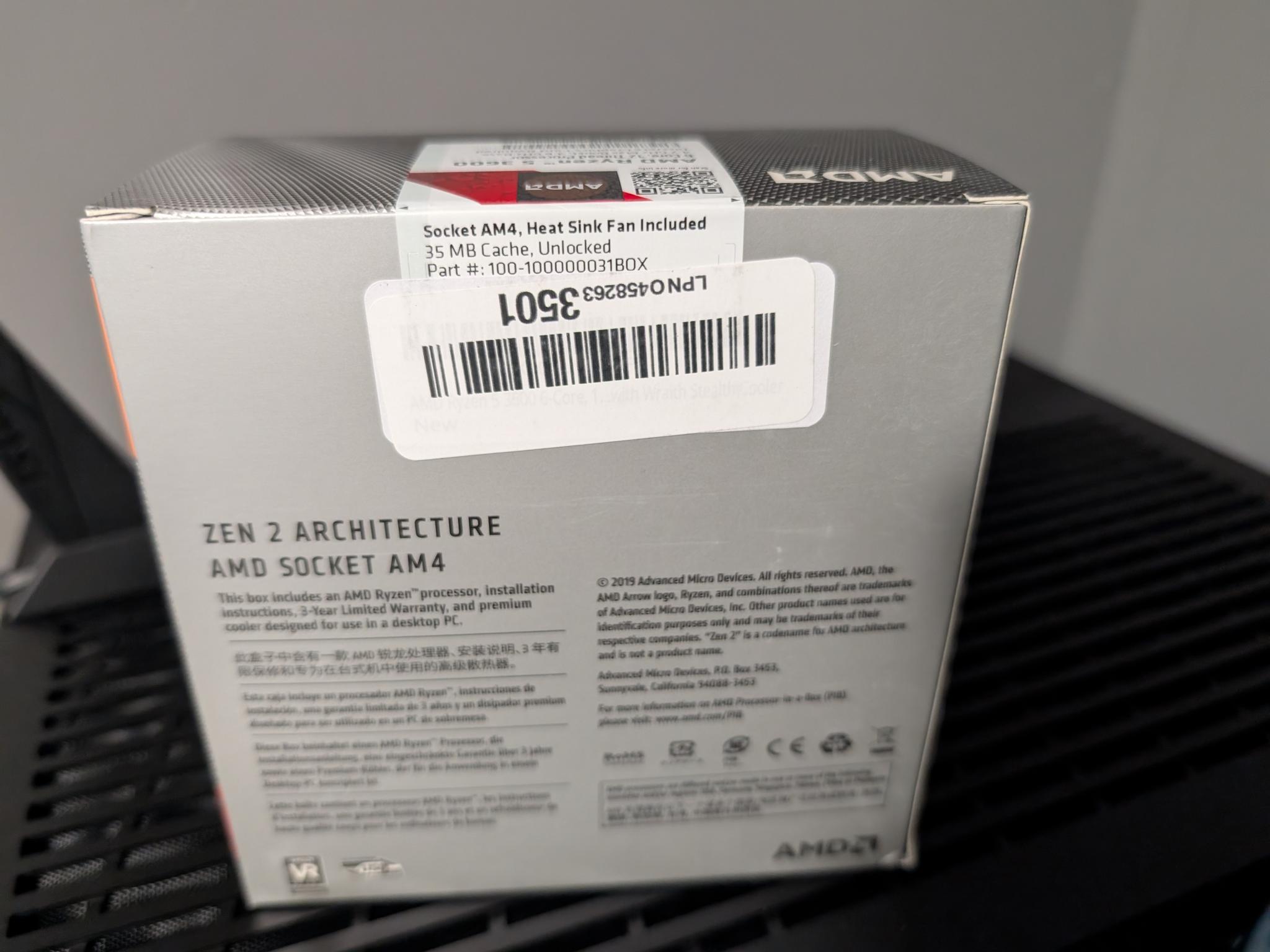 AMD Ryzen 5 3600 CPU *BRAND NEW SEALED*