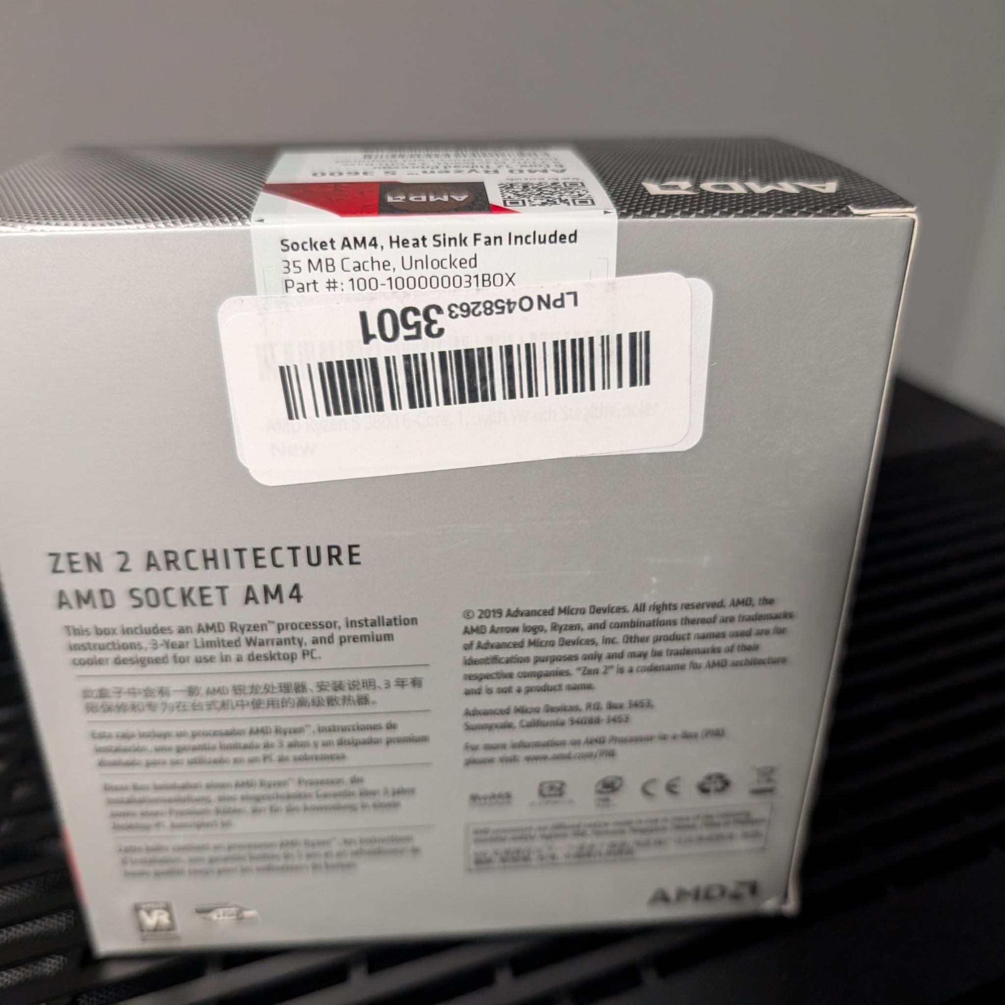 AMD Ryzen 5 3600 CPU *BRAND NEW SEALED*