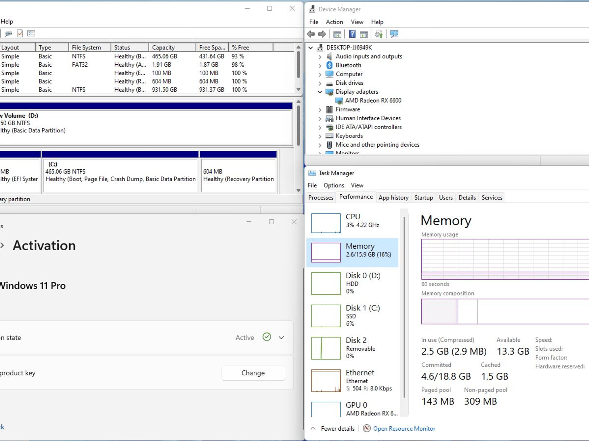 "Lazarus 3900 Delta RGB" Ryzen 9 3900X 12C @ 3.8GHz 16GB DDR4-3200 Radeon RX 6600 500GB M.2 1TB HDD