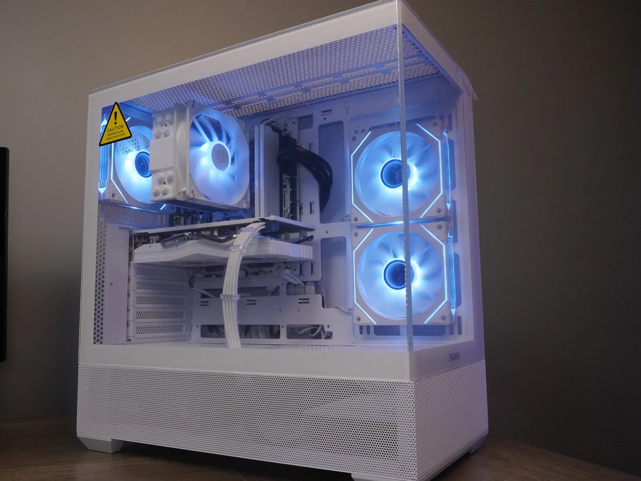 🤍ALL WHITE🤍 Starter GAMING MACHINE 🧡RX 580 2048SP 🧡 Ryzen 5 5500 | 32GB | 1TB...