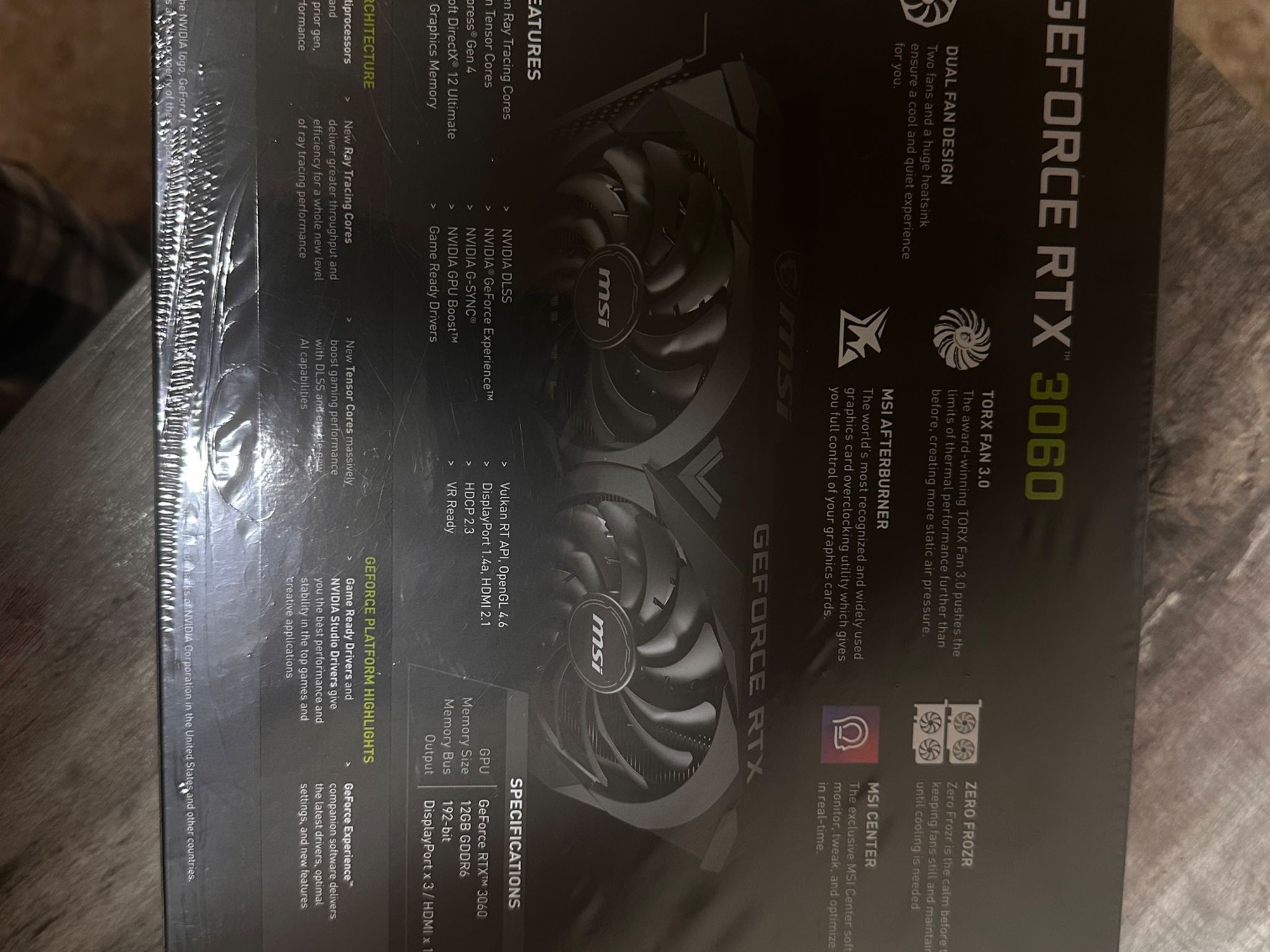 RTX 3060 VENTUS 2X 12GB OC