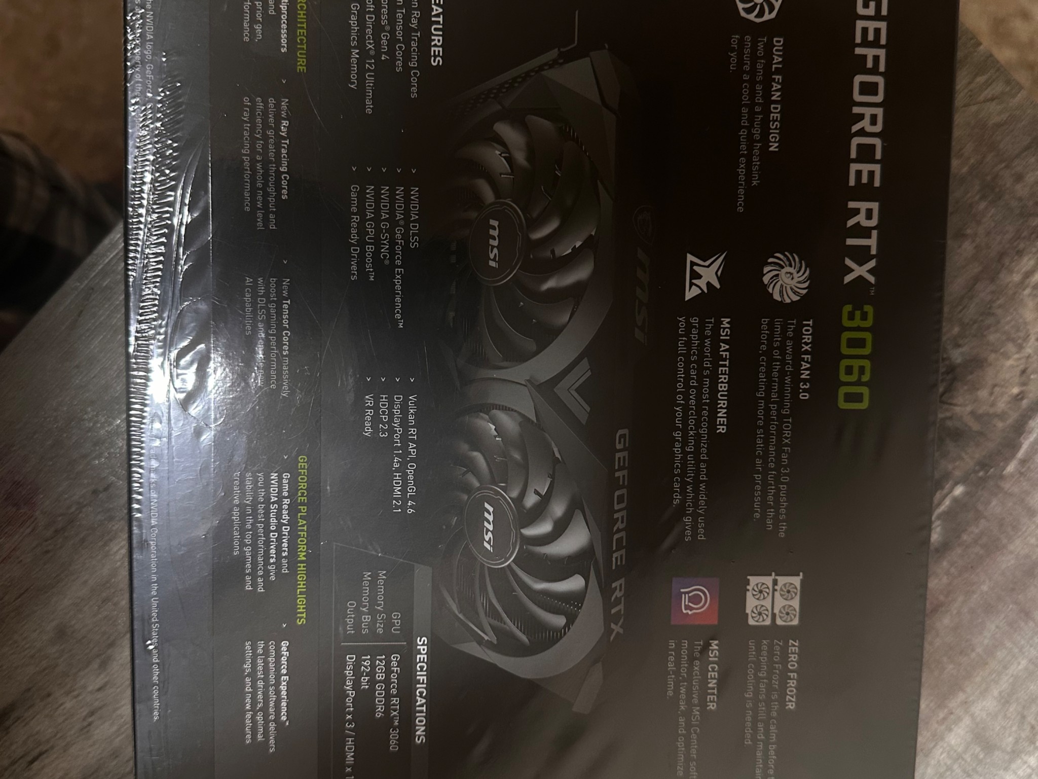 RTX 3060 VENTUS 2X 12GB OC